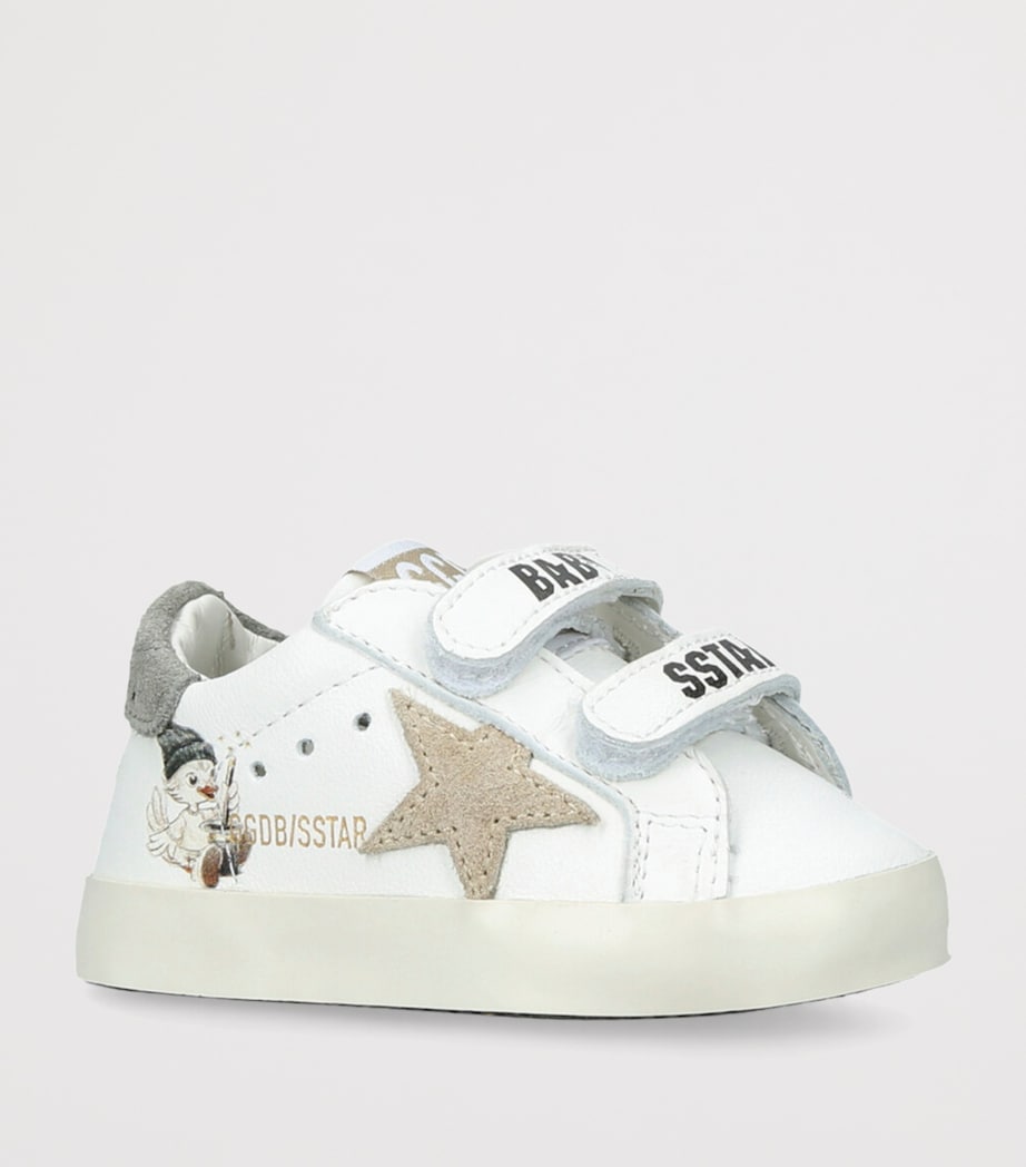 Leather School Mascot Sneakers WHITE/COMB Image 3