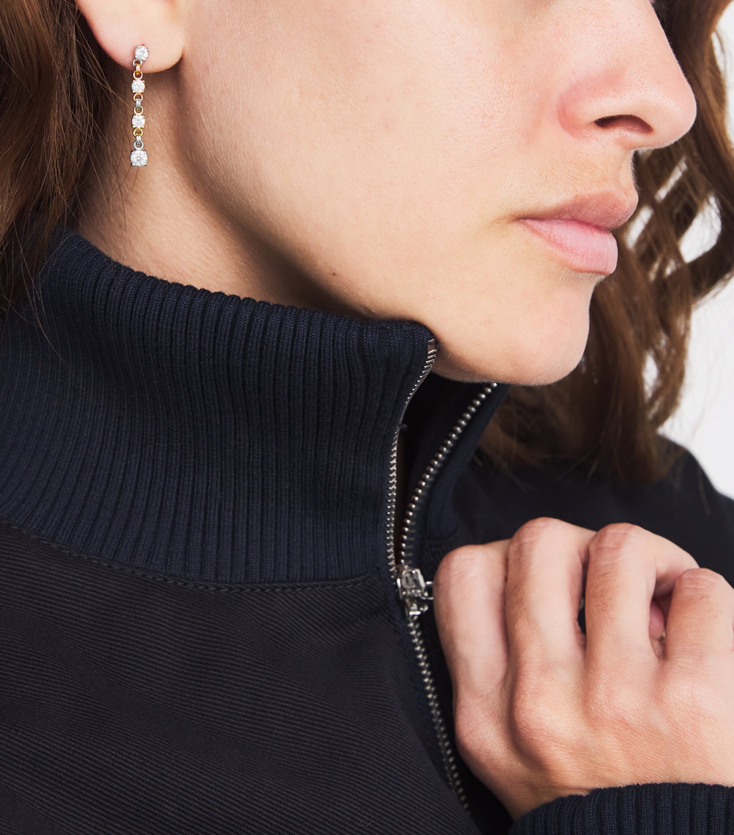 Spinelli Kilcollin Mixed Gold and Diamond Aysa Earrings Mixed Gold Image 5