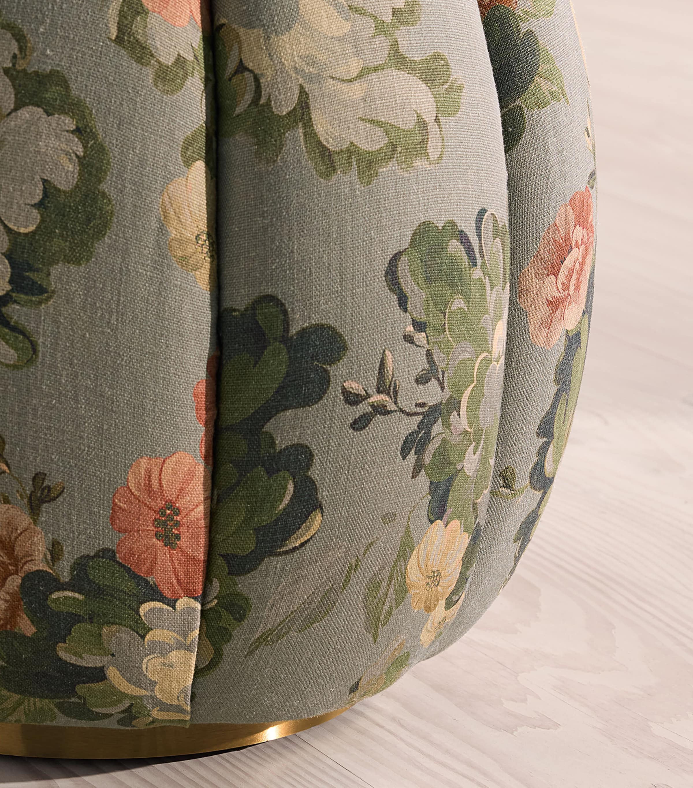 Soho Home Linen Sofia Footstool Image 5