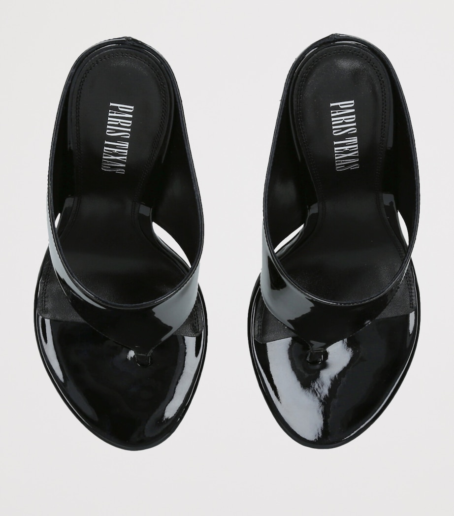 Paris Texas Patent Leather Lidia Sandals 105 Black Image 4