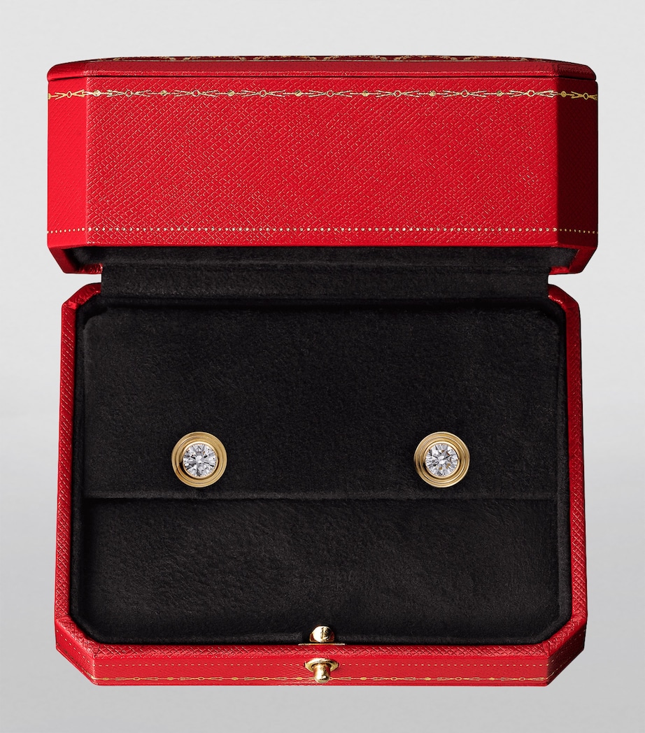Extra-Small Yellow Gold and Diamond Cartier d'Amour Earrings YELLOW GOLD Image 4