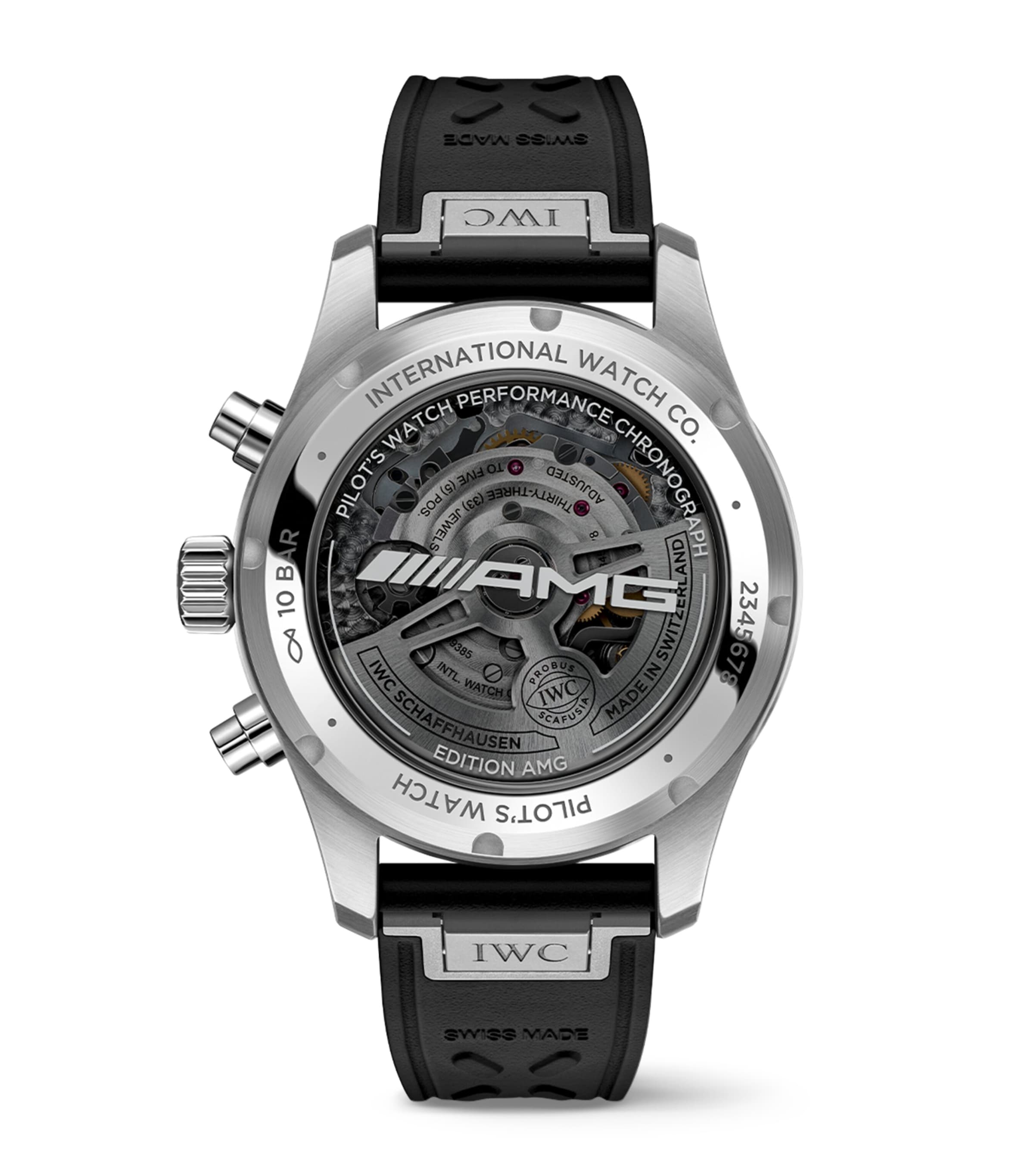 x Mercedes-AMG Titanium Pilot's Performance Chronograph Watch 41mm BLACK Image 5