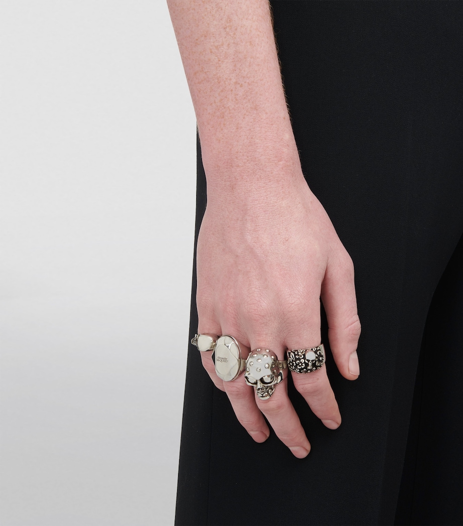 Brass Skull Ring 0446 Image 2