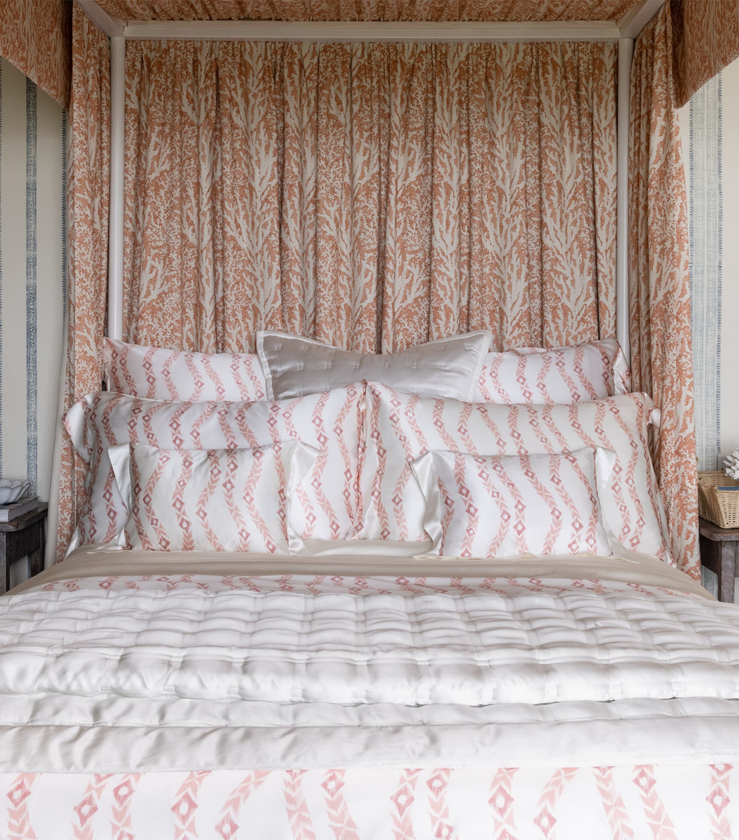 Silk Super King Windsor Bedspread (270cm x 270cm) IVORY Image 4