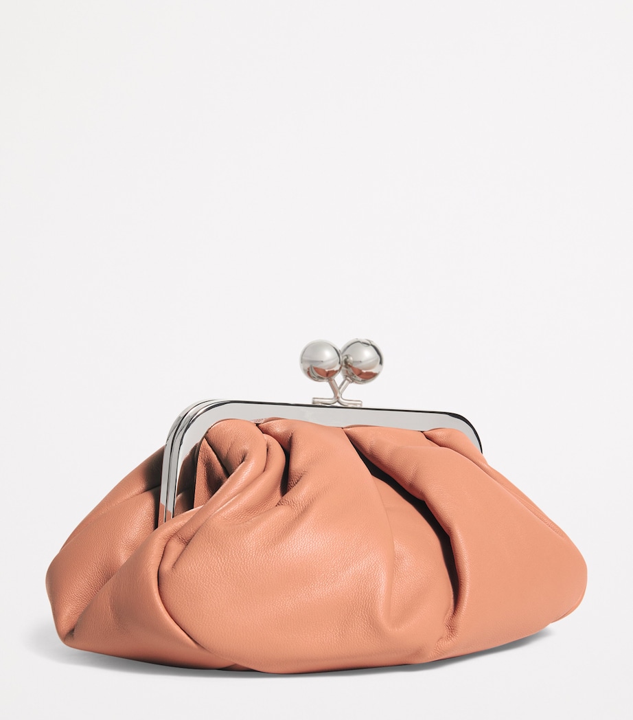Small Leather Pasticcino Clutch Bag PINK Image 3
