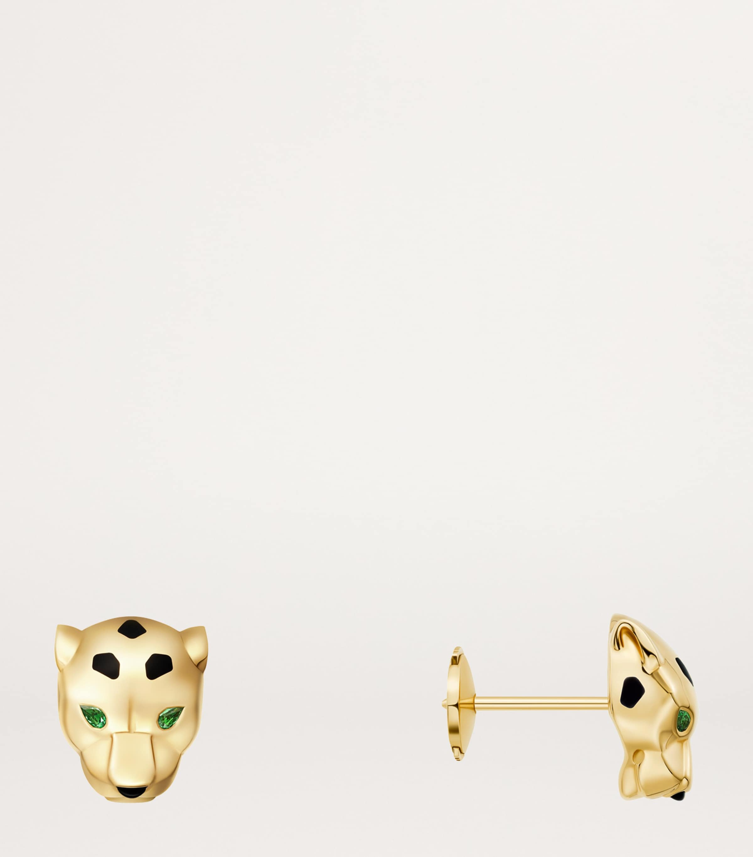 Yellow Gold, Tsavorite and Onyx Panthère de Cartier Earrings YELLOW GOLD Image 2