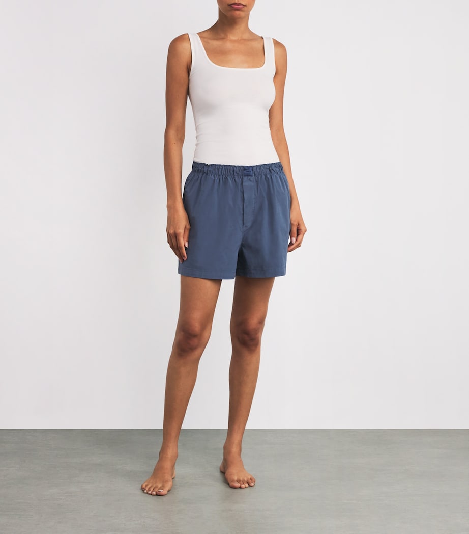 Cotton Poplin Shorts HARBOR Image 2