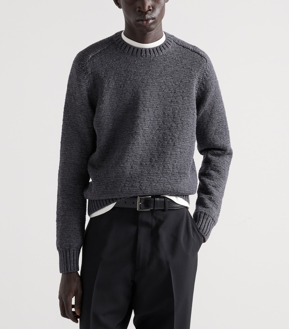 Prada Mens Wool Sweater Grey Image 4