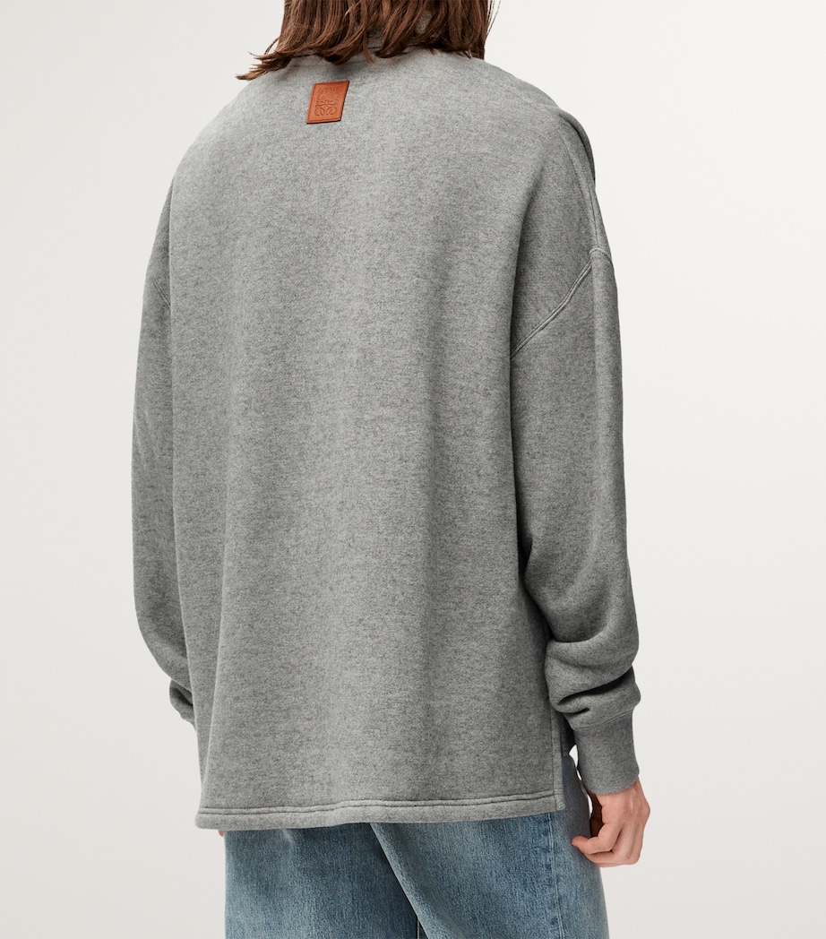 Polo Sweatshirt LEAD GREY Image 4