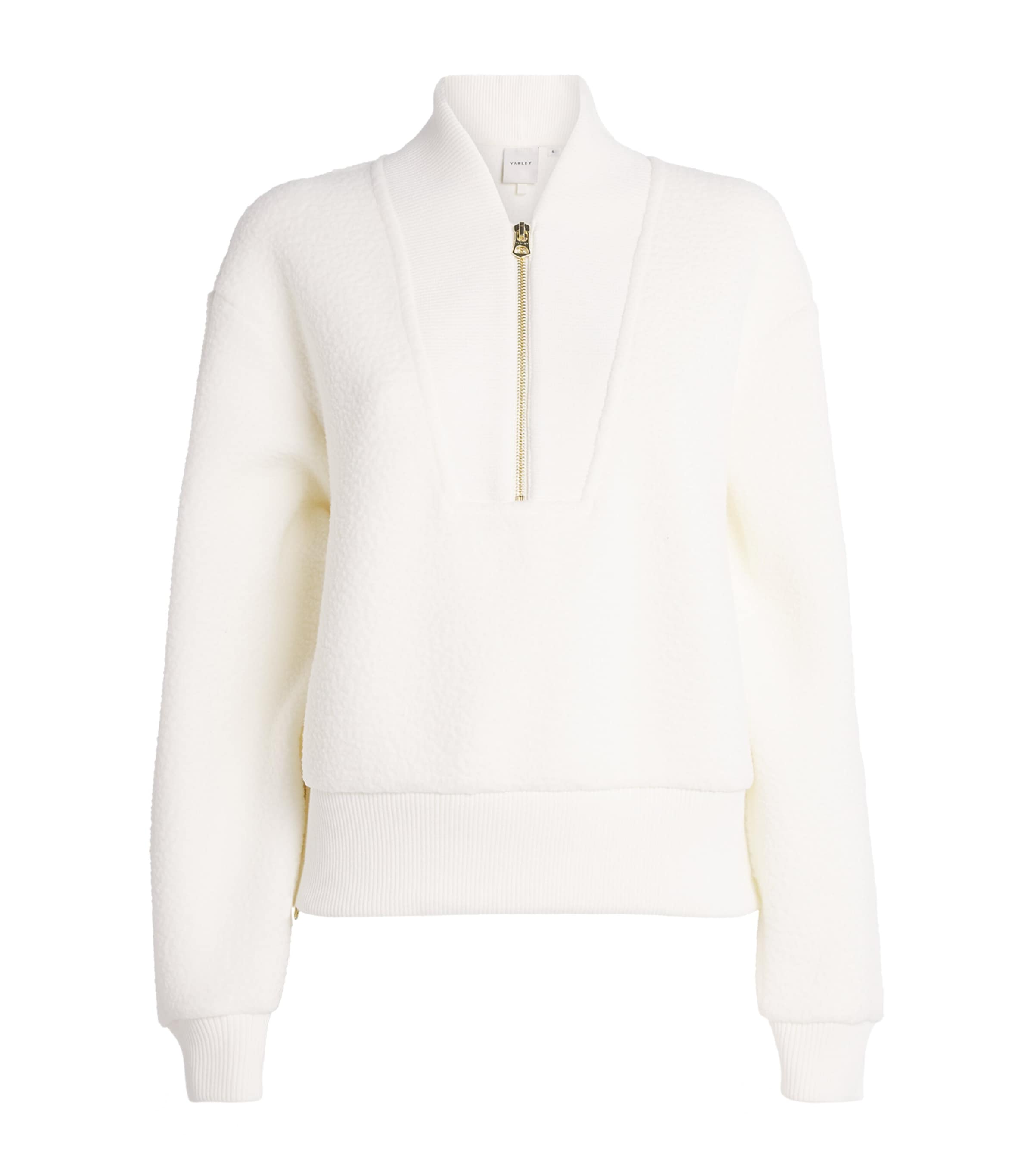 Fleece Mumford Half-Zip Sweatshirt CREAM Image 1