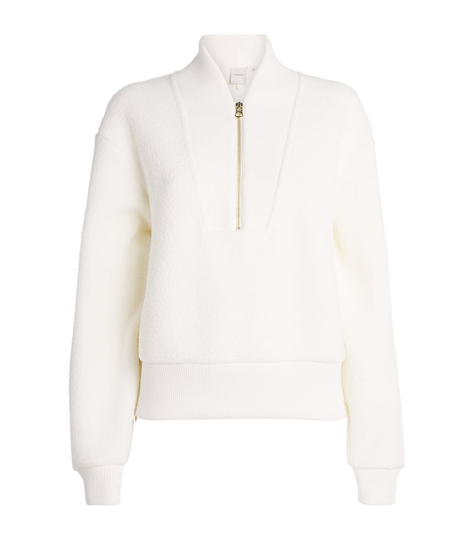 Fleece Mumford Half-Zip Sweatshirt CREAM Image 1