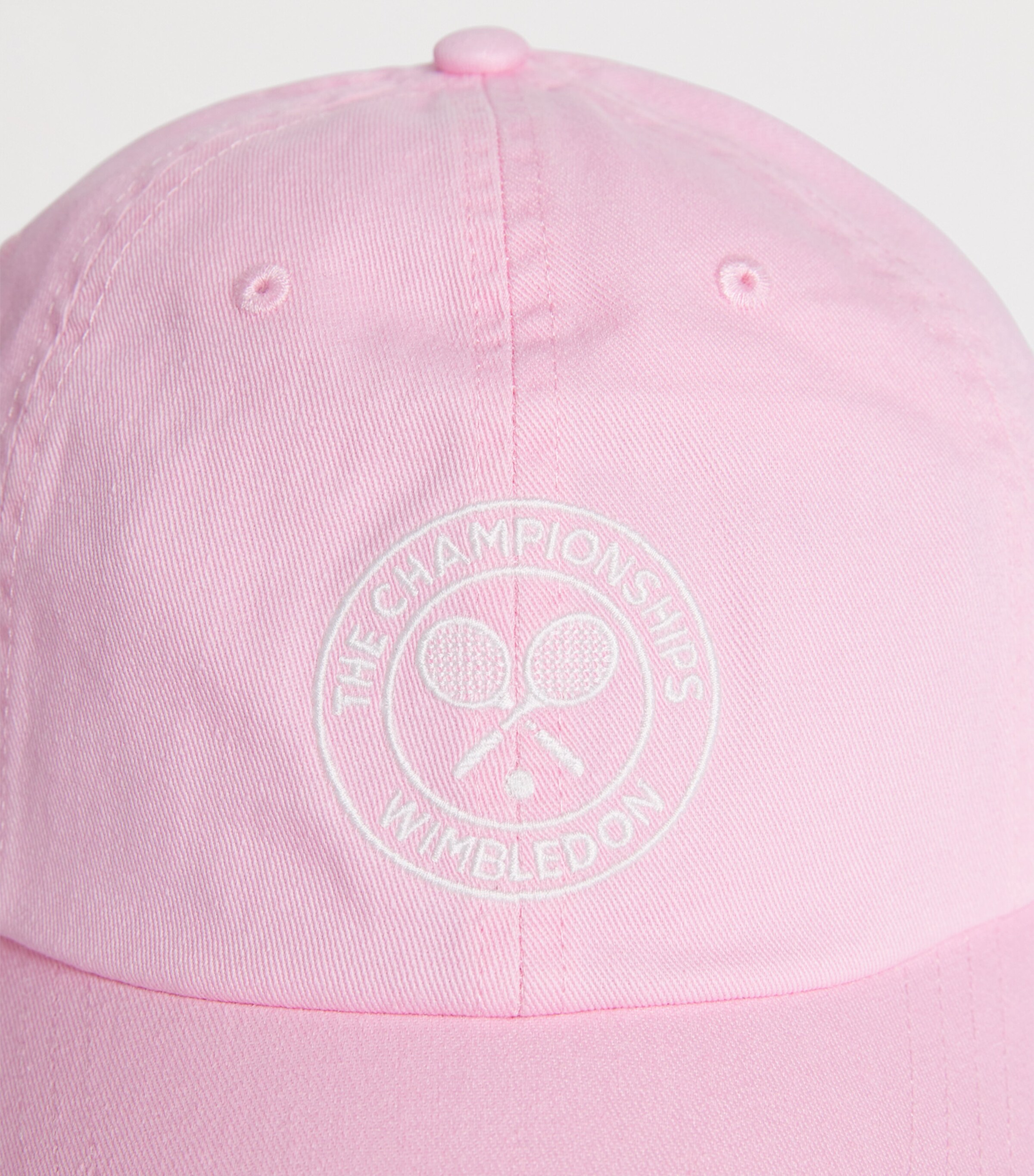 Polo Ralph Lauren Pink x Wimbledon Cotton Logo Cap | Harrods UK display picture 2