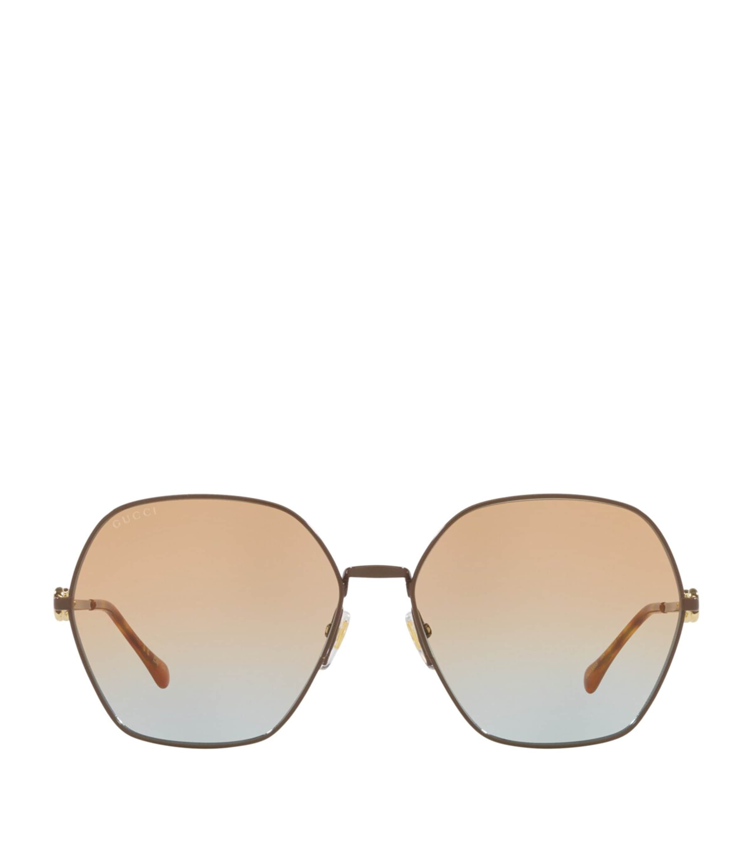 Gucci Metal 0gc002086 Sunglasses In Brown