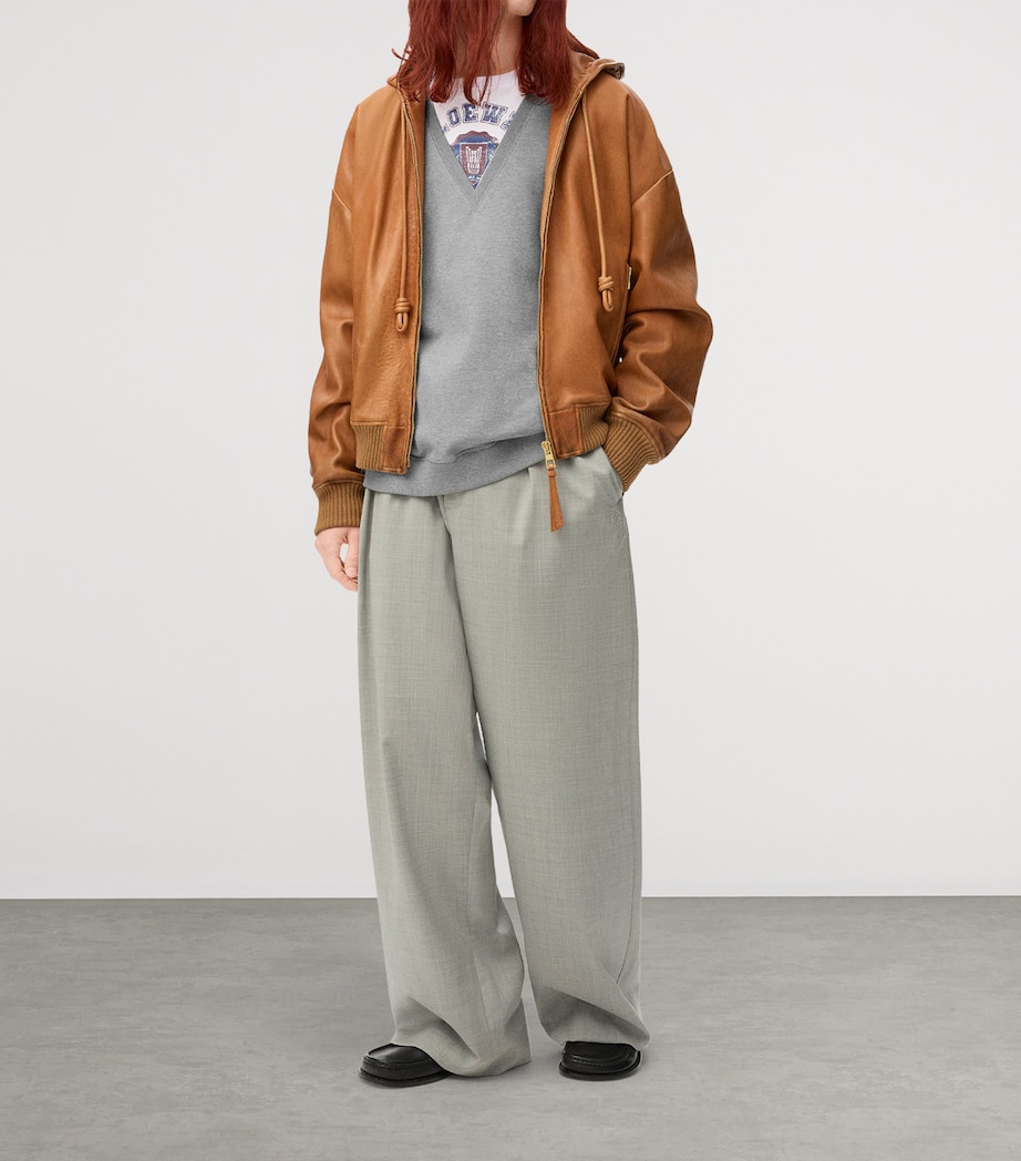 Layered Logo-Print Sweatshirt GREY MELANGE Image 2