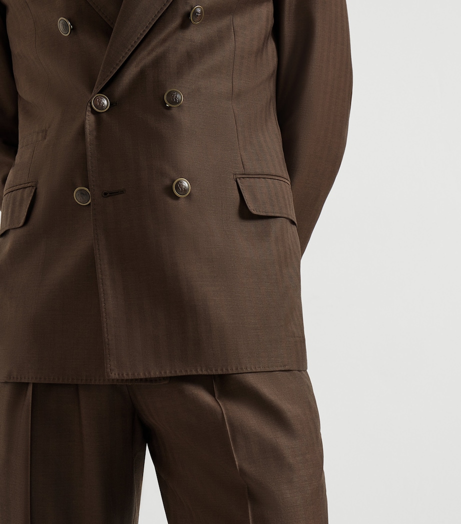 Brunello Cucinelli Mens Virgin Wool-Cashmere Leisure Two-Piece Suit Image 5