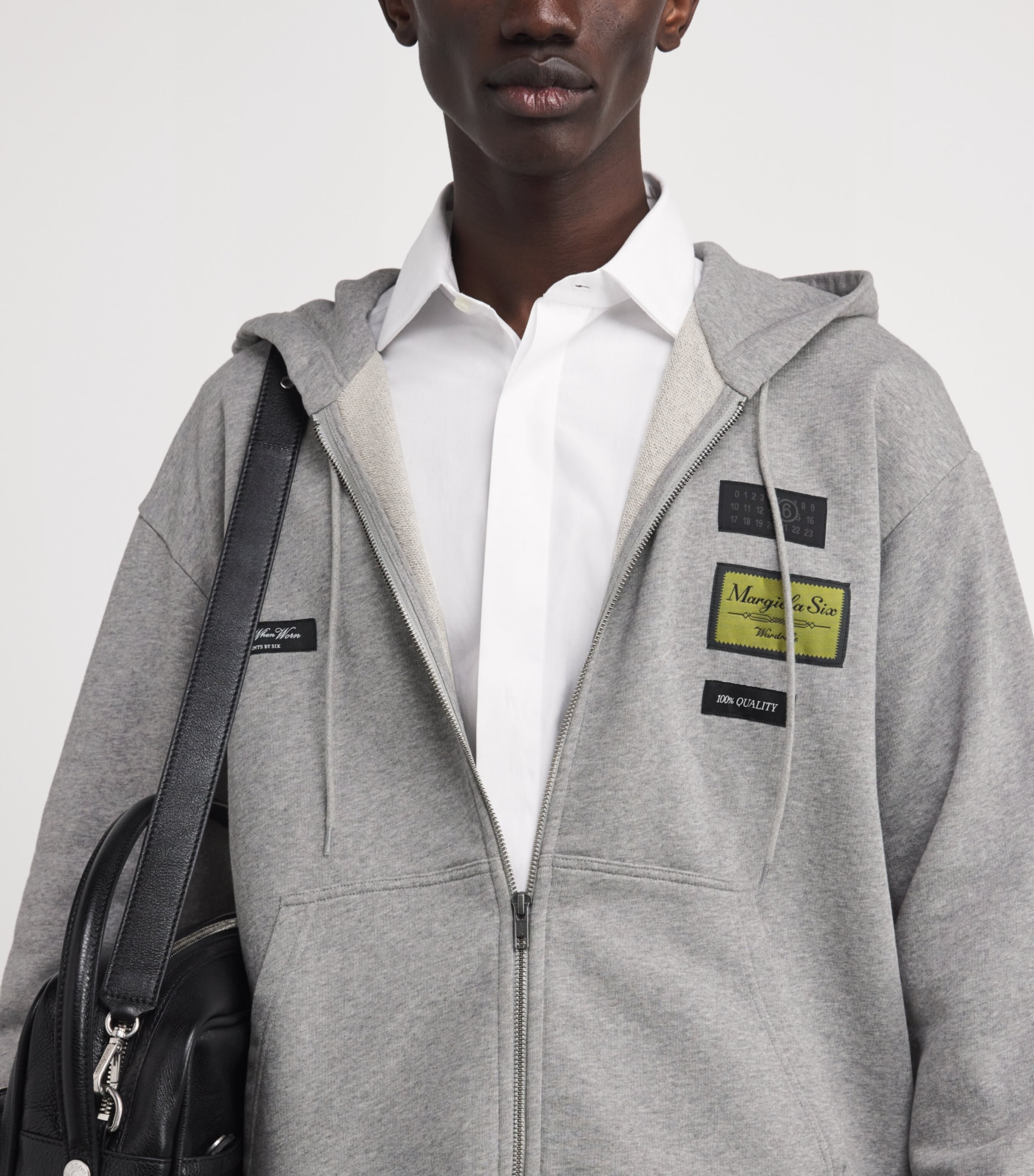 Cotton Appliqué Hoodie 853M Image 6