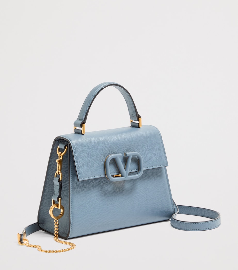 Mini Leather VSling Top-Handle Bag MXE Image 2