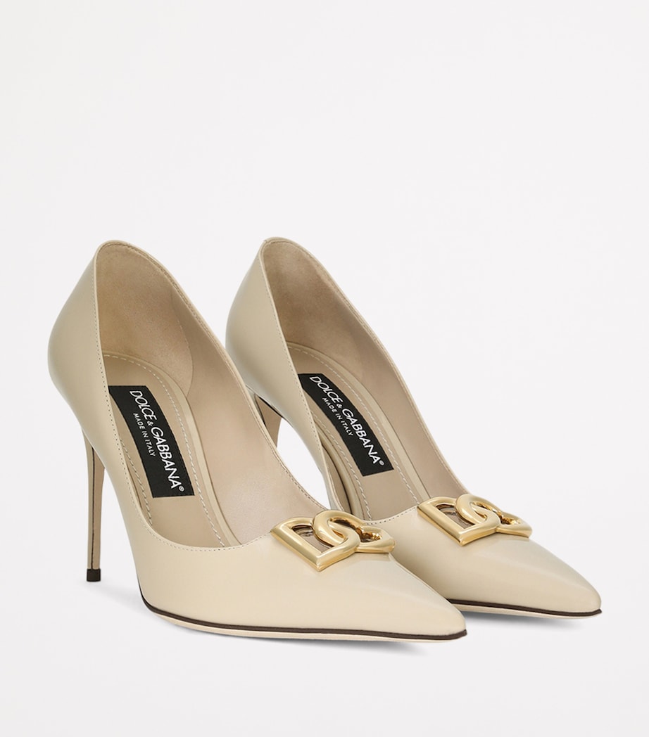 Patent Leather Logo Pumps 90 8H005-CAPPUCCINO Image 2