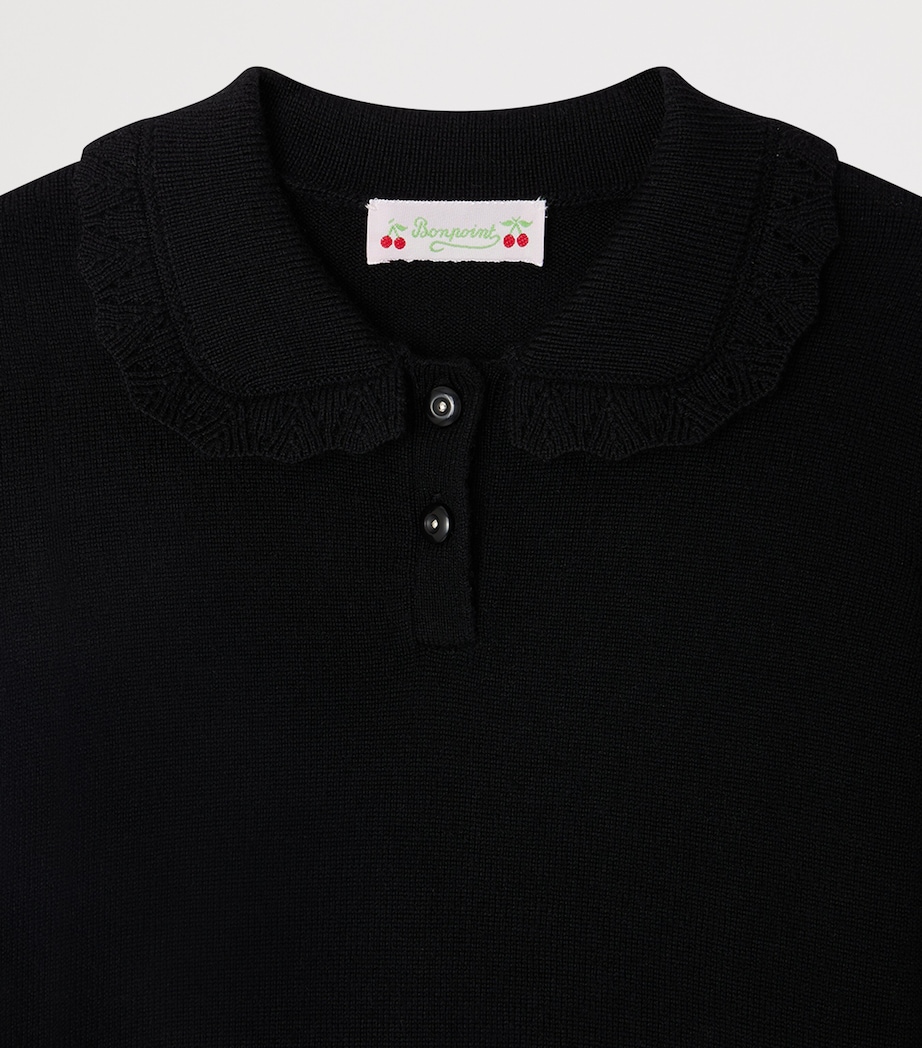 Wool Polo Sweater (10-14 Years) NOIR Image 3