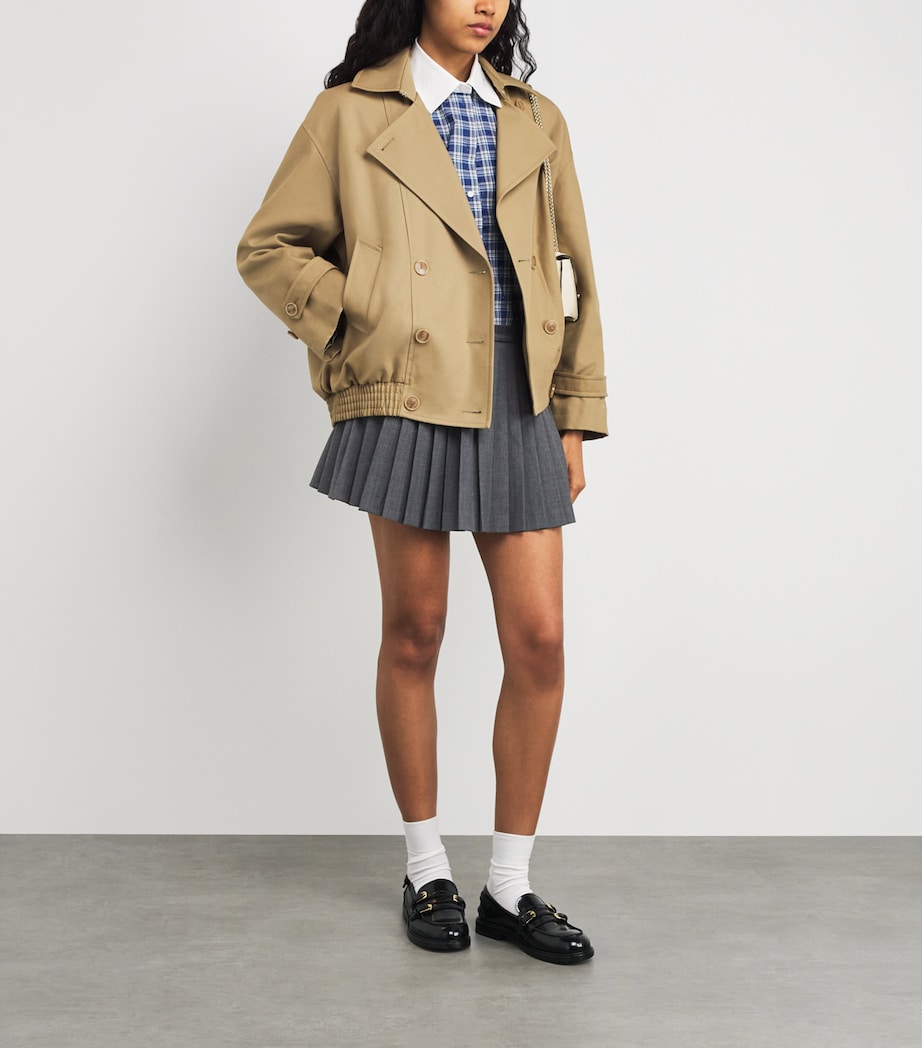 Pleated Mini Skirt GREY Image 2