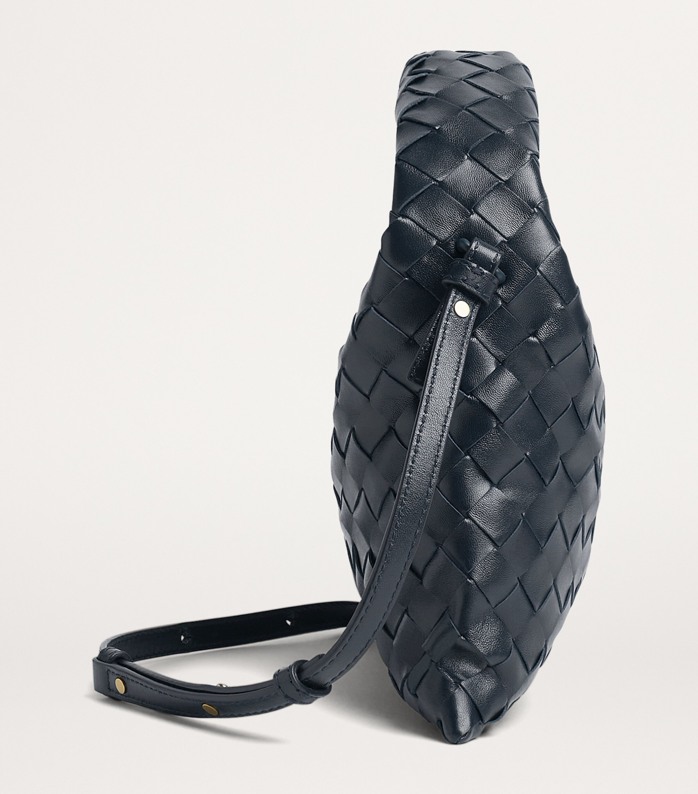 Bottega Veneta Blue Mini Calfskin Hop Cross-Body Bag | Harrods US
