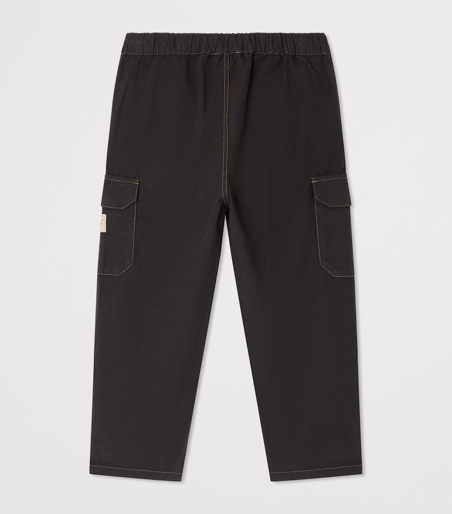 Bonpoint Drawstring Cargo Trousers (10-14 Years) Faux Noir Image 2