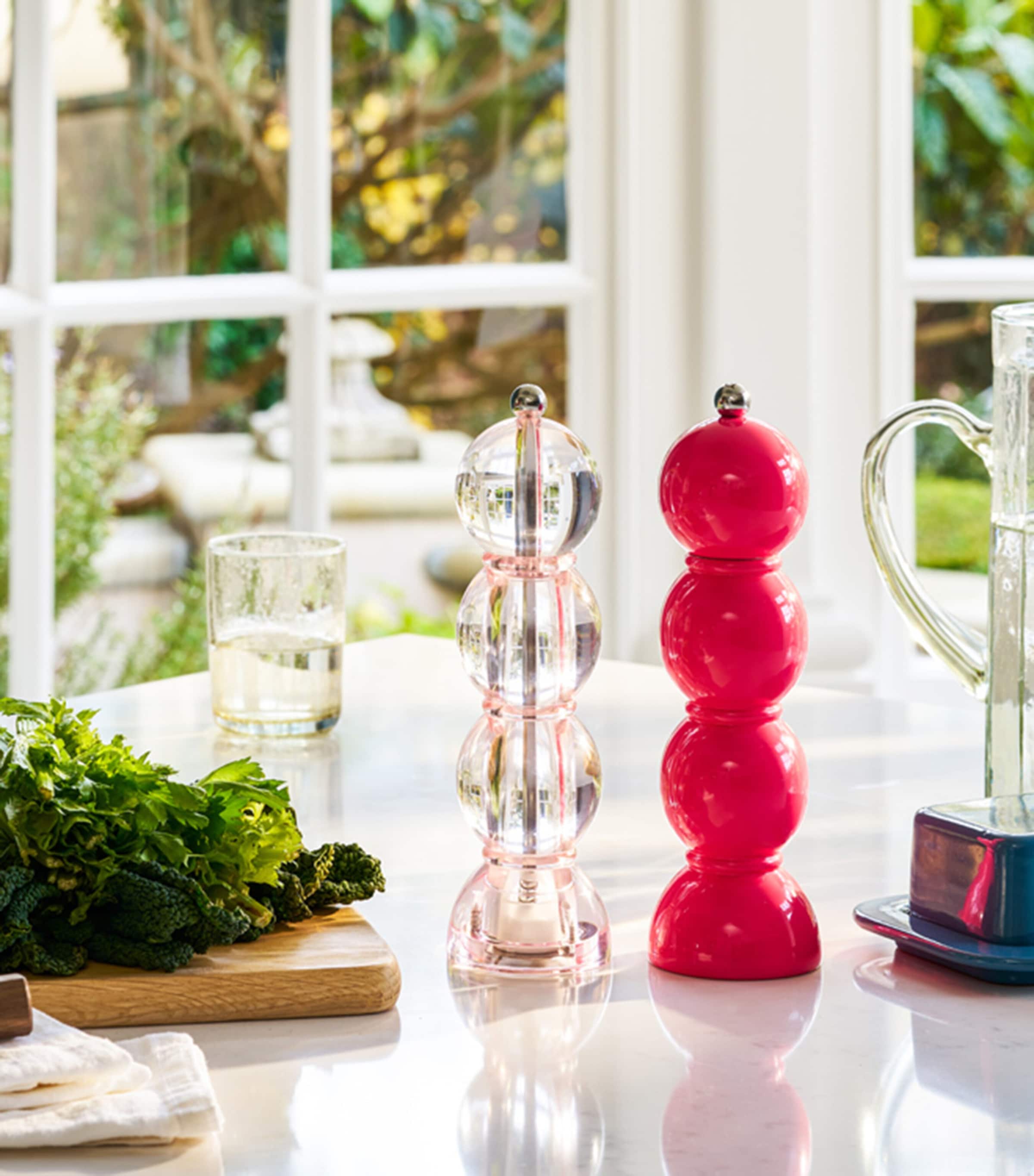 Addison Ross Bobbin Salt or Pepper Mill Pink Image 3