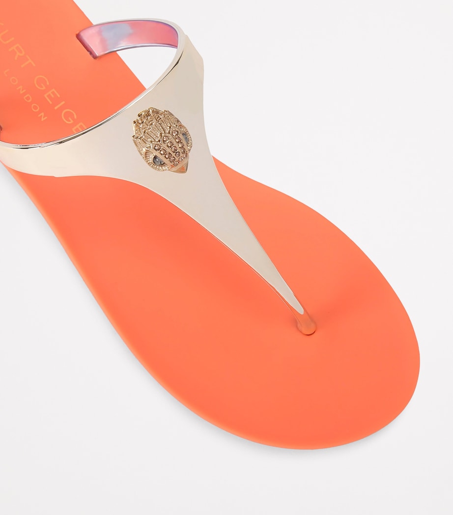 Kurt Geiger London Maddison T-Bar Sandals Bronze Com Image 3