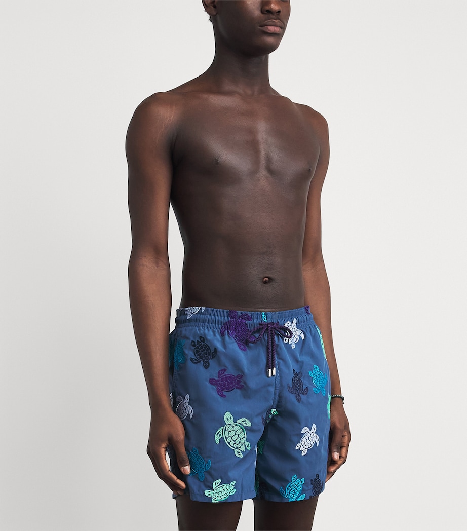 Vilebrequin Mens Embroidered Turtle Swim Shorts Evening Image 2