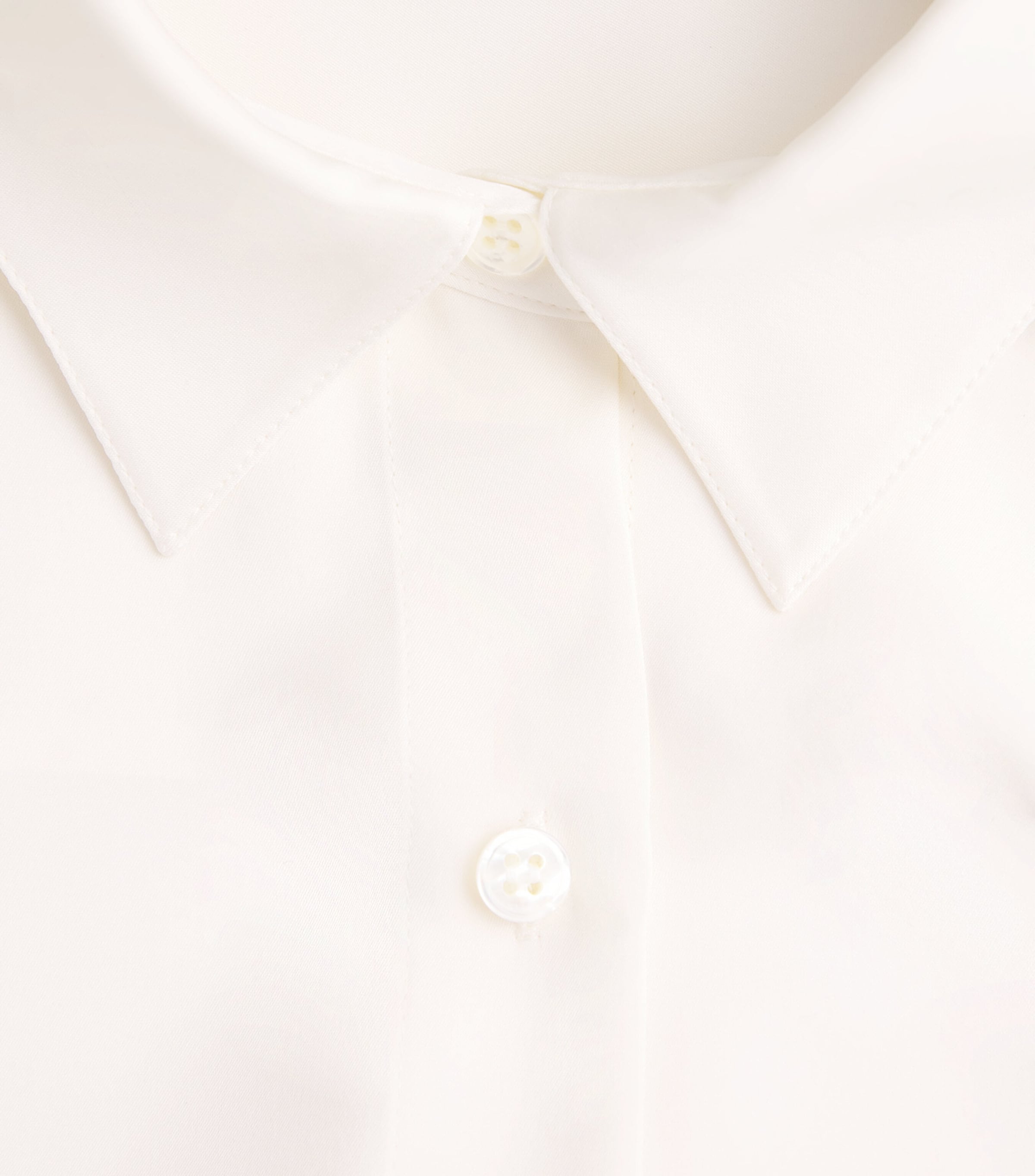 Theory Womens Supima Cotton Cinched Shirt Ivory Image 6