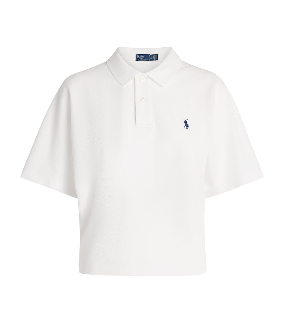 Cotton Polo Shirt WHITE Image 1