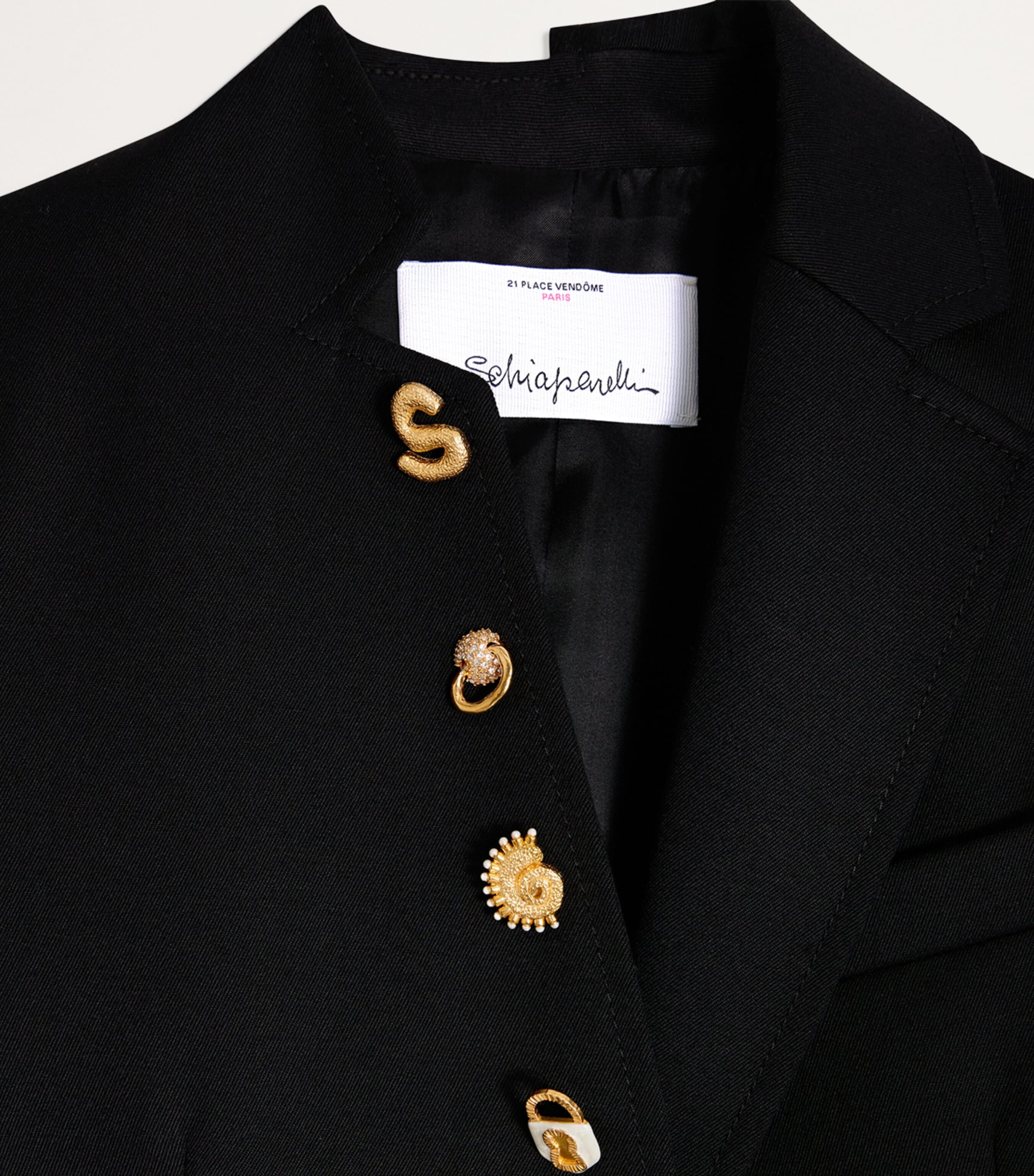 Virgin Wool Little Boy Blazer 999BLACK Image 3