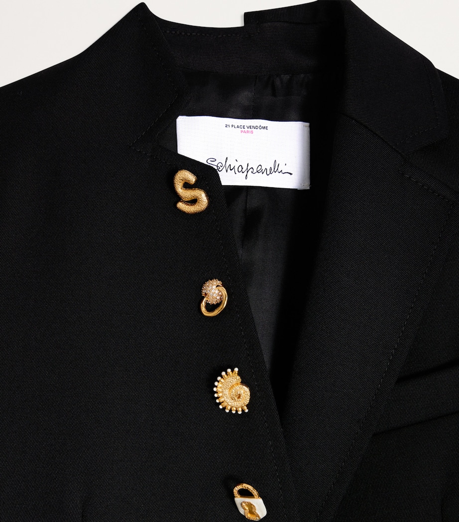 Virgin Wool Little Boy Blazer 999BLACK Image 3