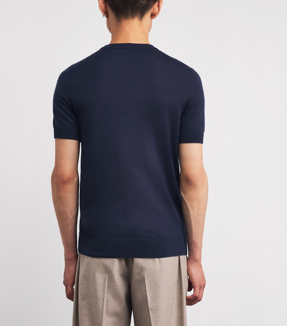 Cashmere-Silk Short-Sleeve Sweatshirt 4000 Image 4