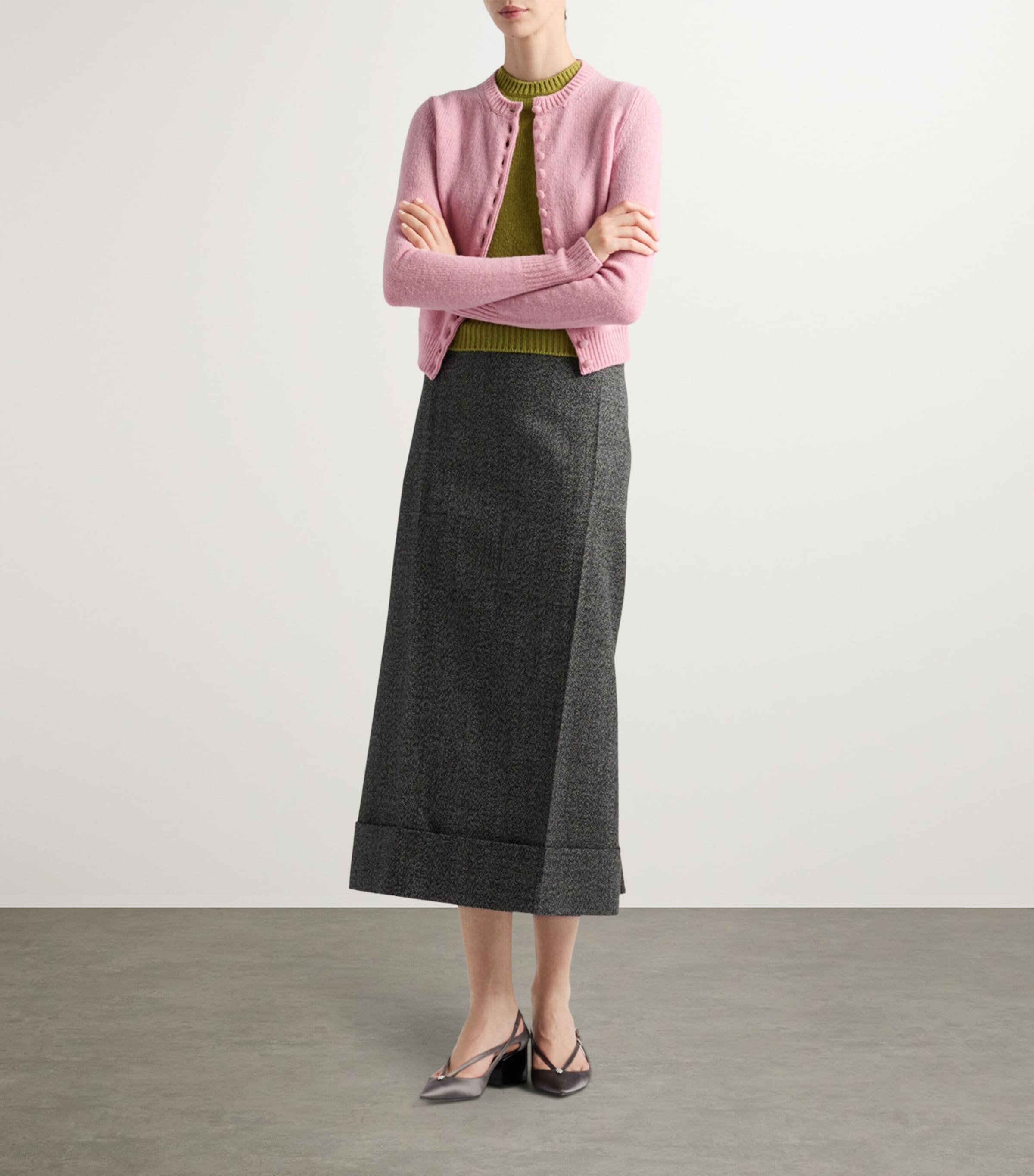 Cashmere Short-Sleeve Sweater F0362 Image 2