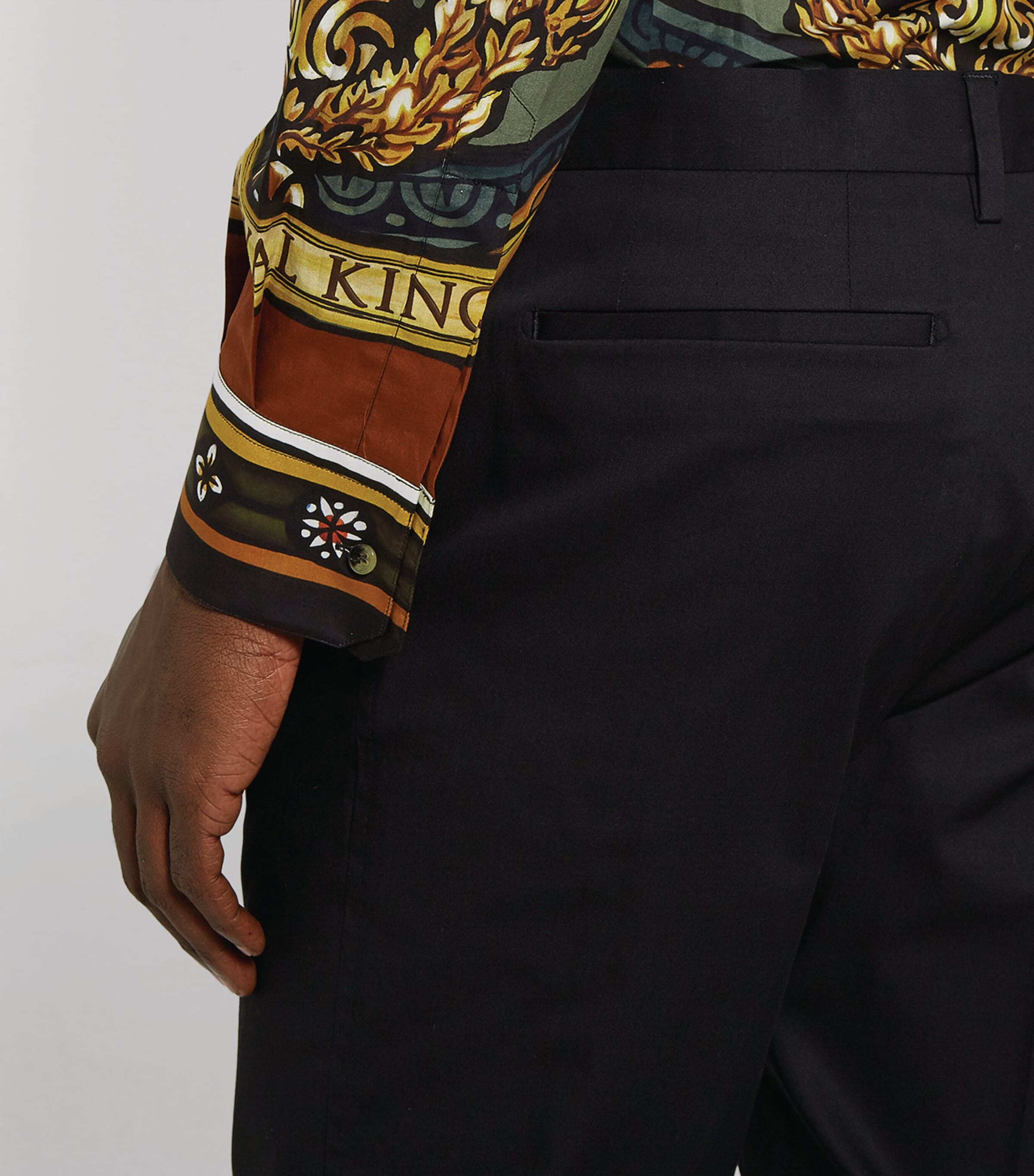 Tailored Trousers B0665-VERY DARK BLUE Image 5