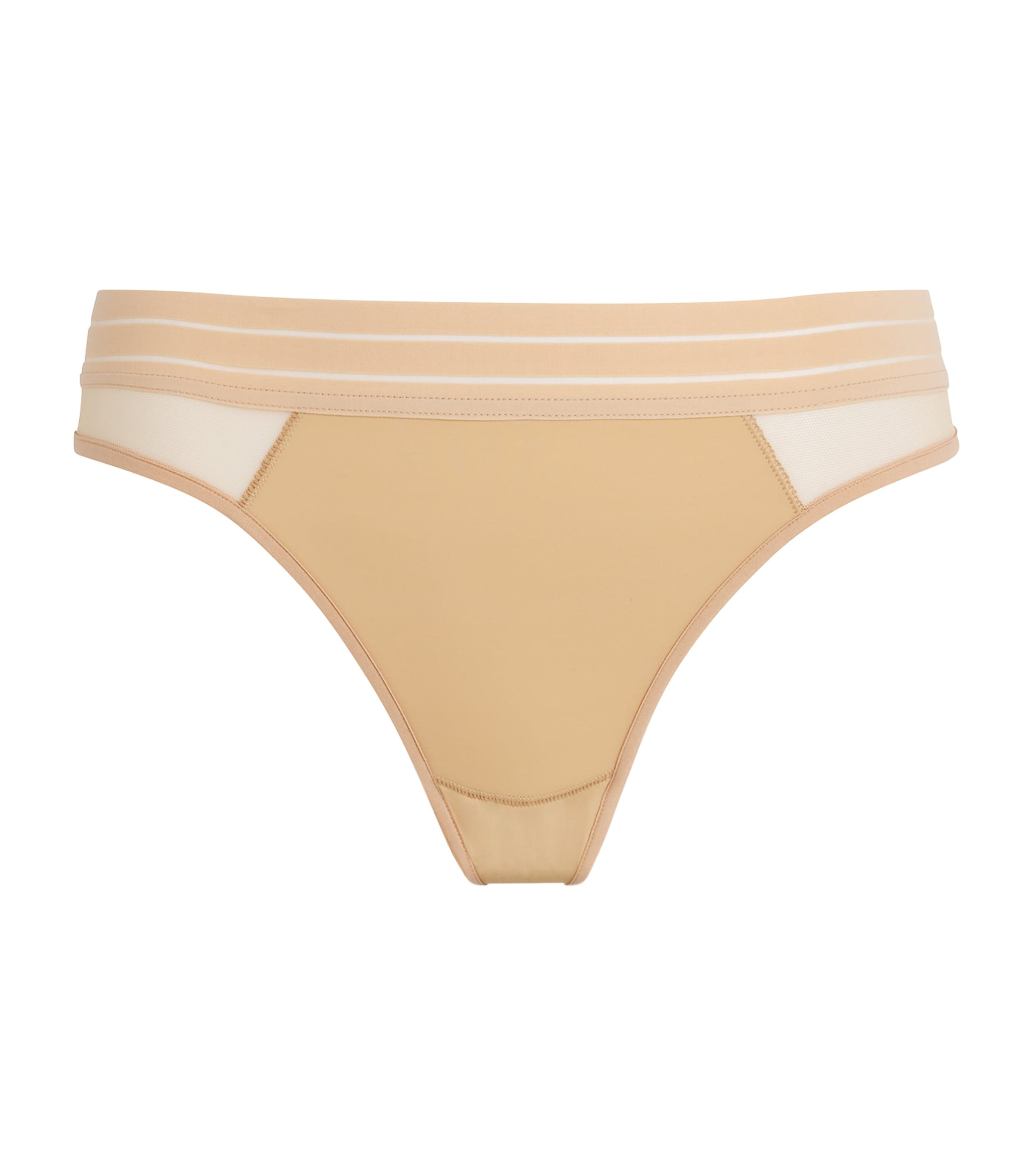 Maison Lejaby Womens Mesh-Insert Nufit Tanga Power Skin Image 1