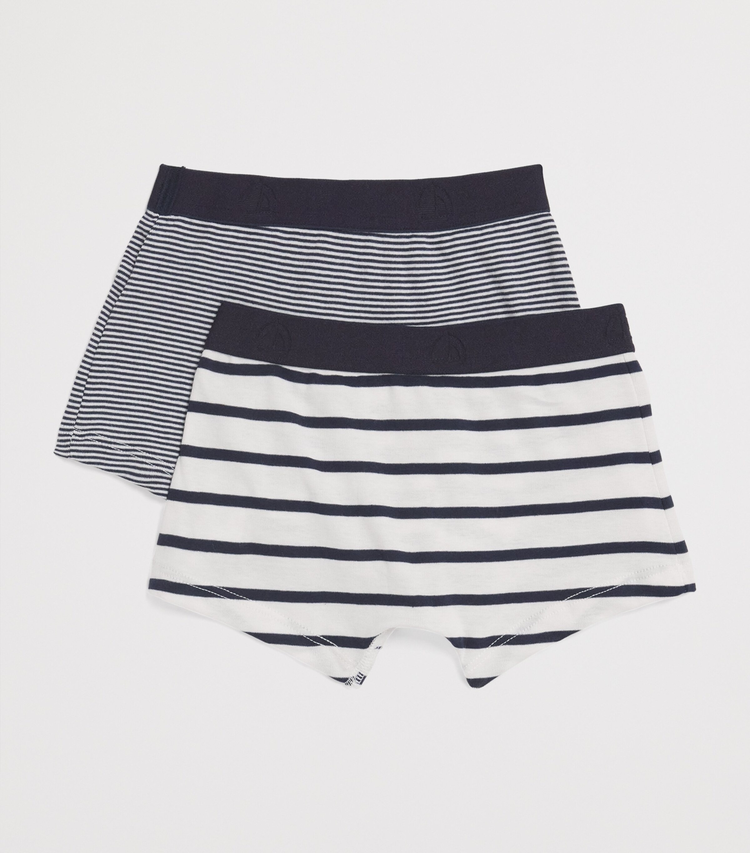 Set of 2 Cotton Stripe Boxers (4-12 Years) 00 MULTI Image 2