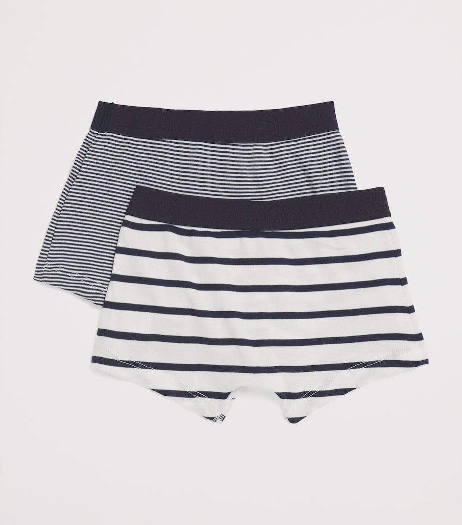 Set of 2 Cotton Stripe Boxers (4-12 Years) 00 MULTI Image 2
