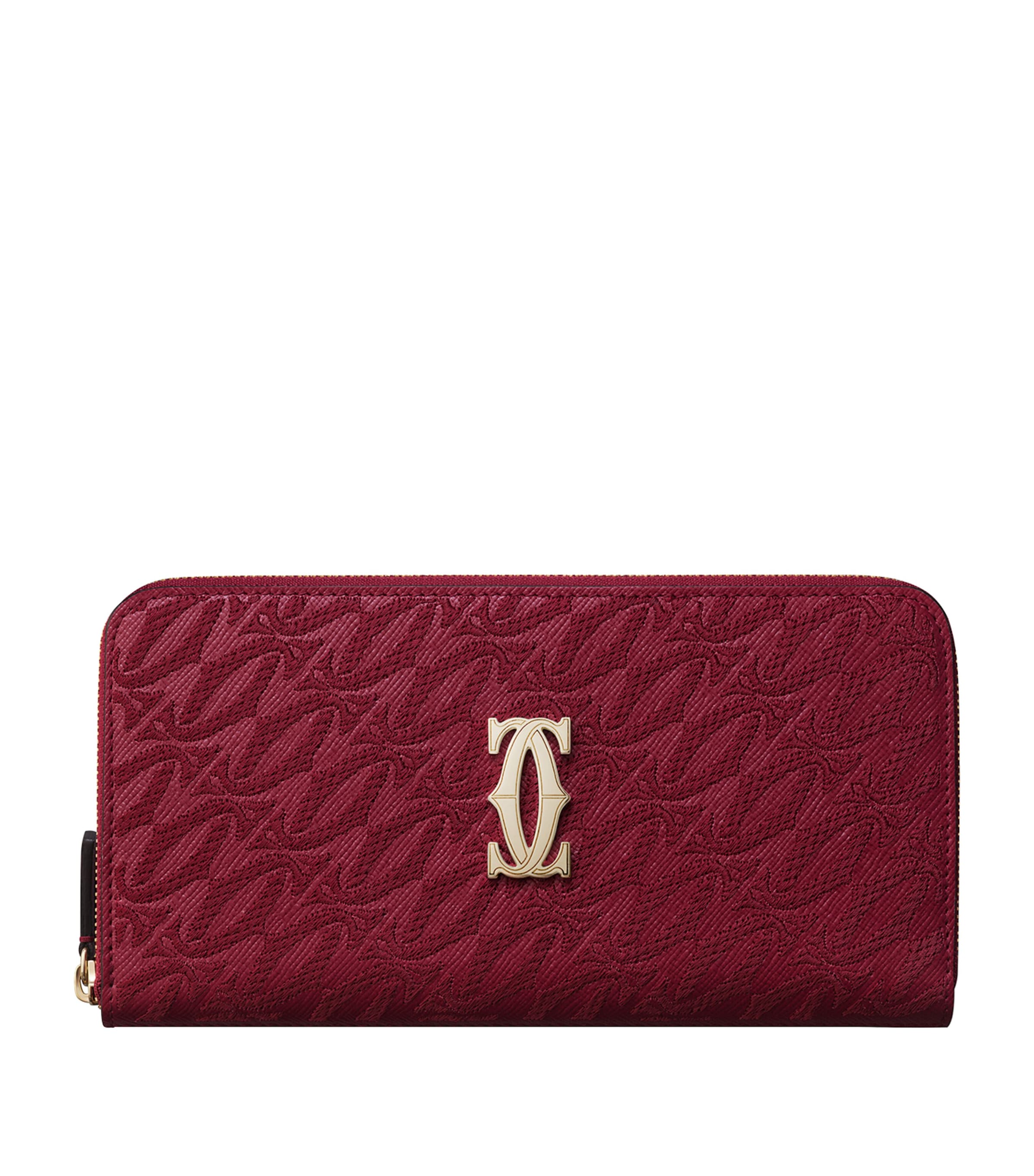 長財布 Cartier International zipped wallet, C de Cartier C CRL3002258 - International wallet with flap, Panthère C de
