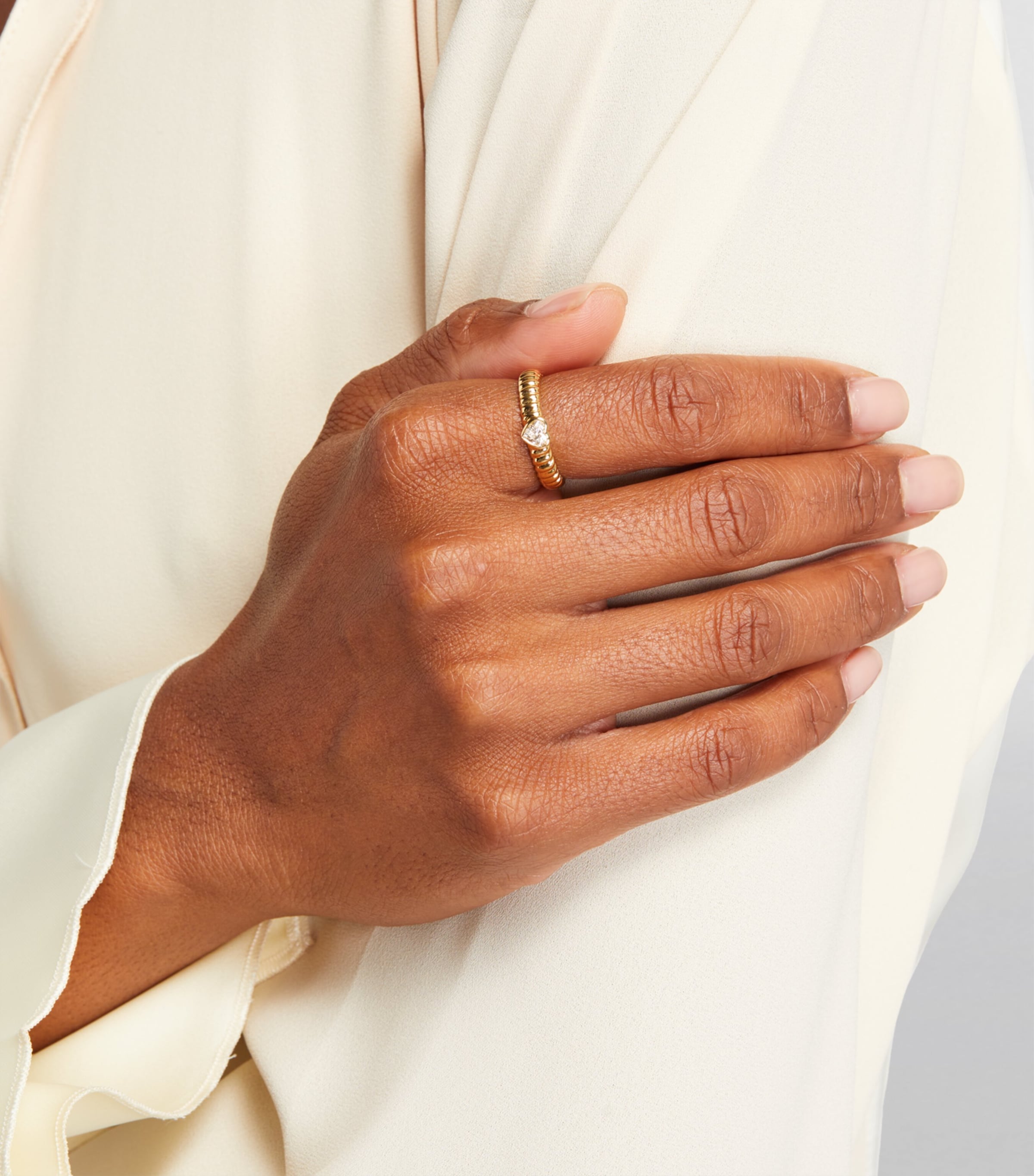 Yellow Gold and Diamond Zoe Ring YELLOW GOLD Image 5