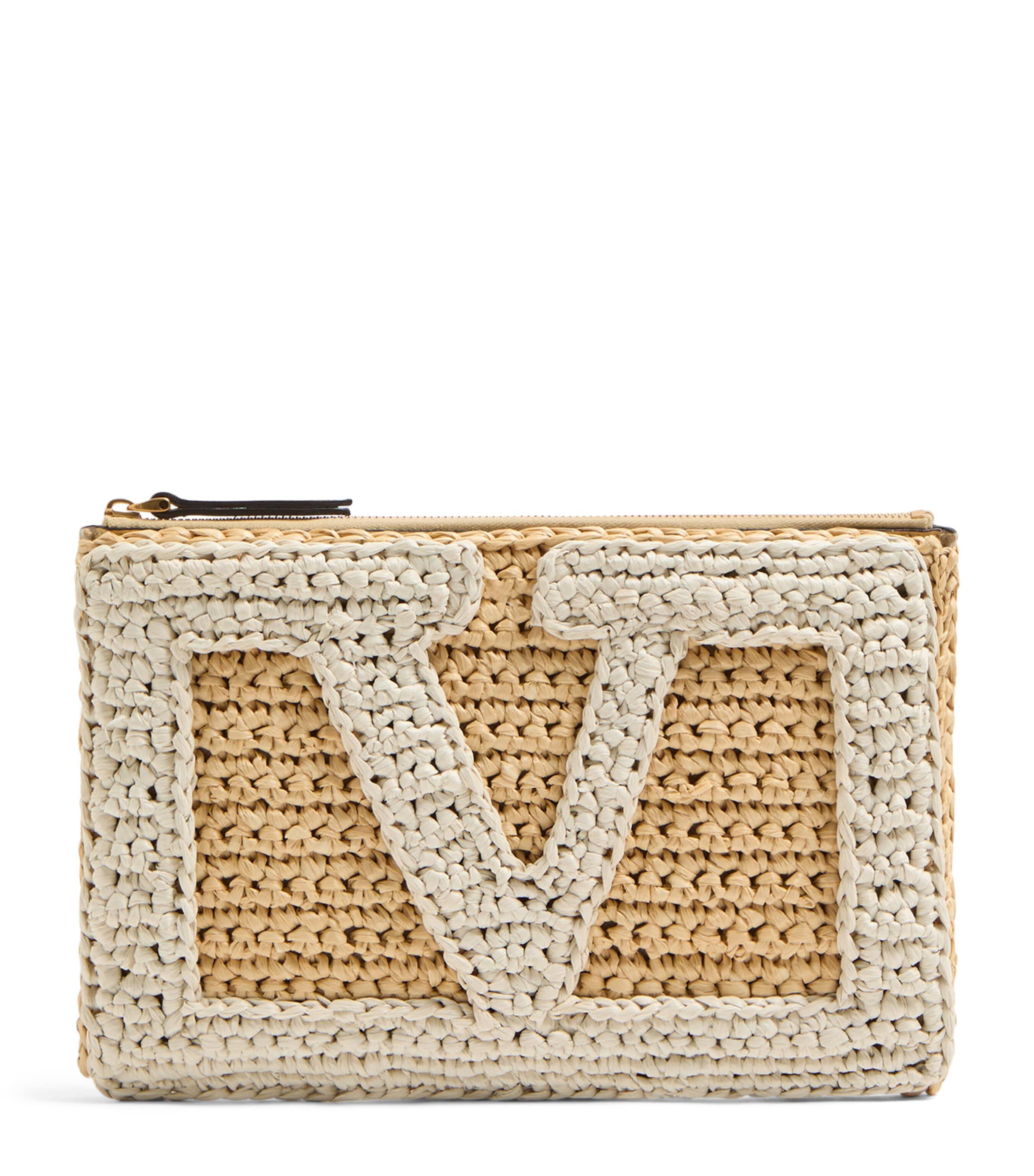 トートバッグ Valentino Garavani VIVA SUPERSTAR CROCHET TOTE BAG Viva Superstar Large crochet tote bag in beige - Valentino