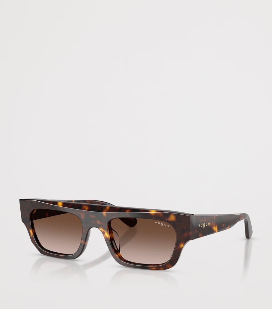 Vogue Rectangular Sunglasses Brown Image 2