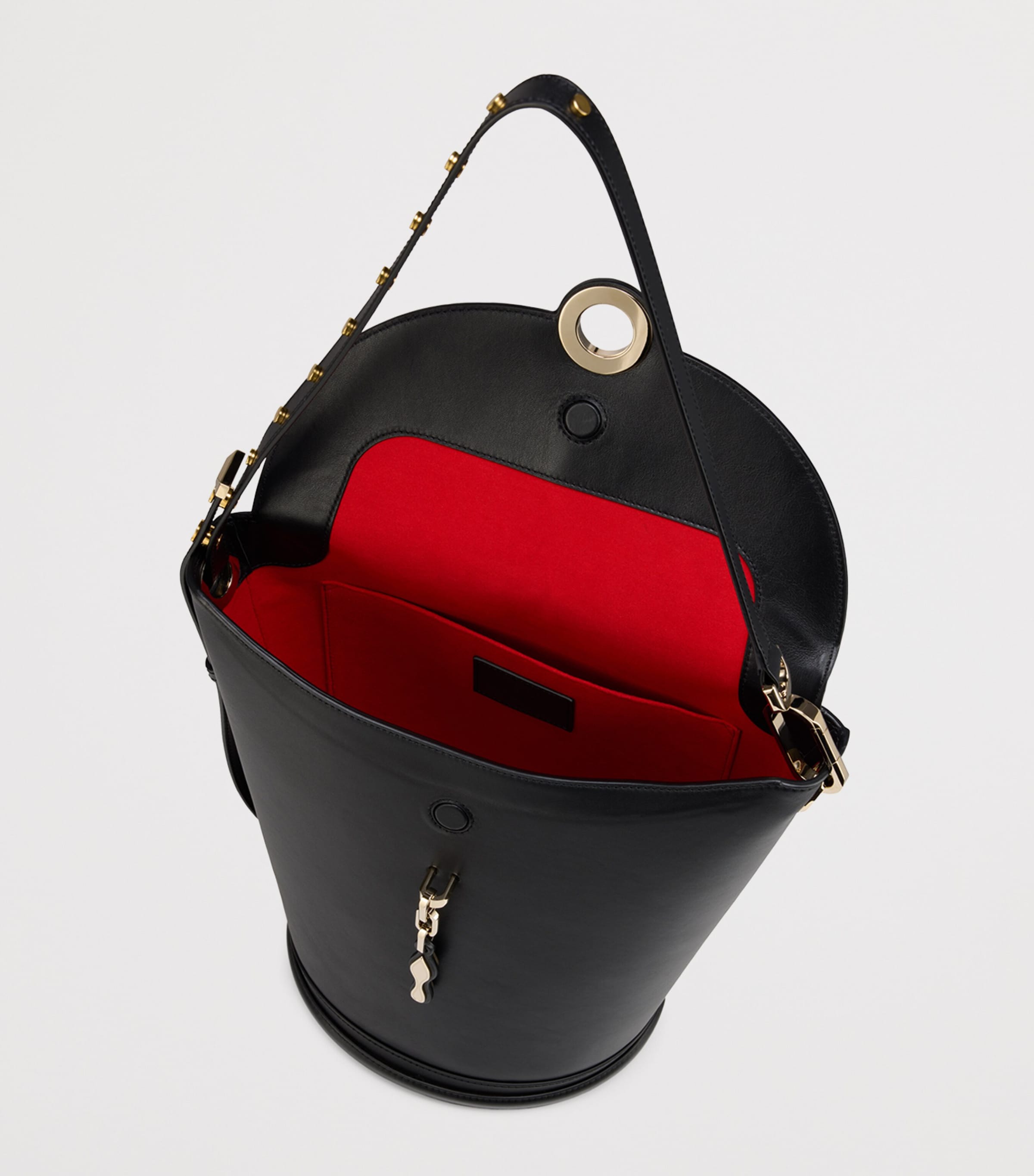 Christian Louboutin Flo Large  Leather Bucket Bag Image 4