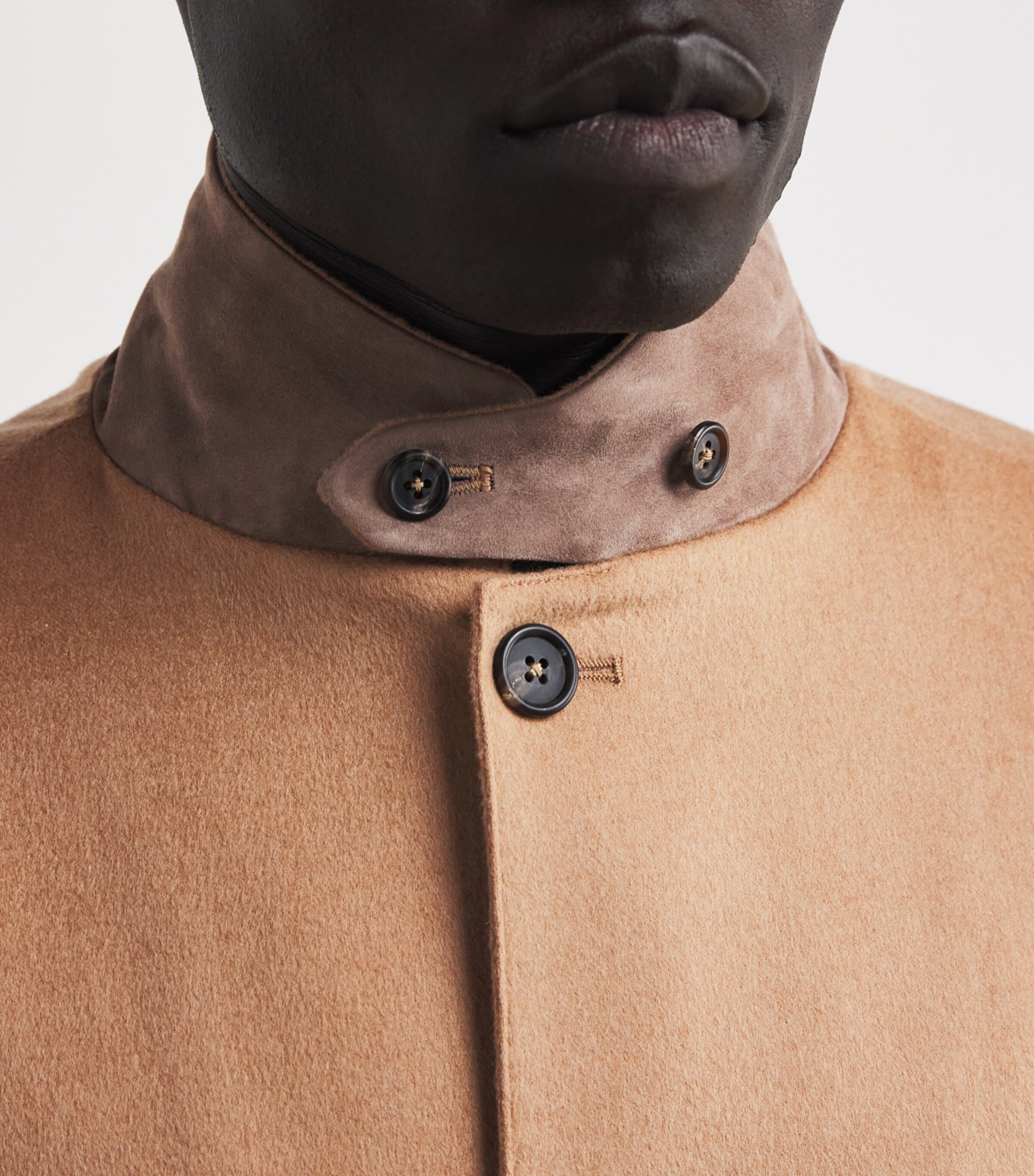 Fioroni Cashmere Mens Camel and Suede Jacket Natur Image 6