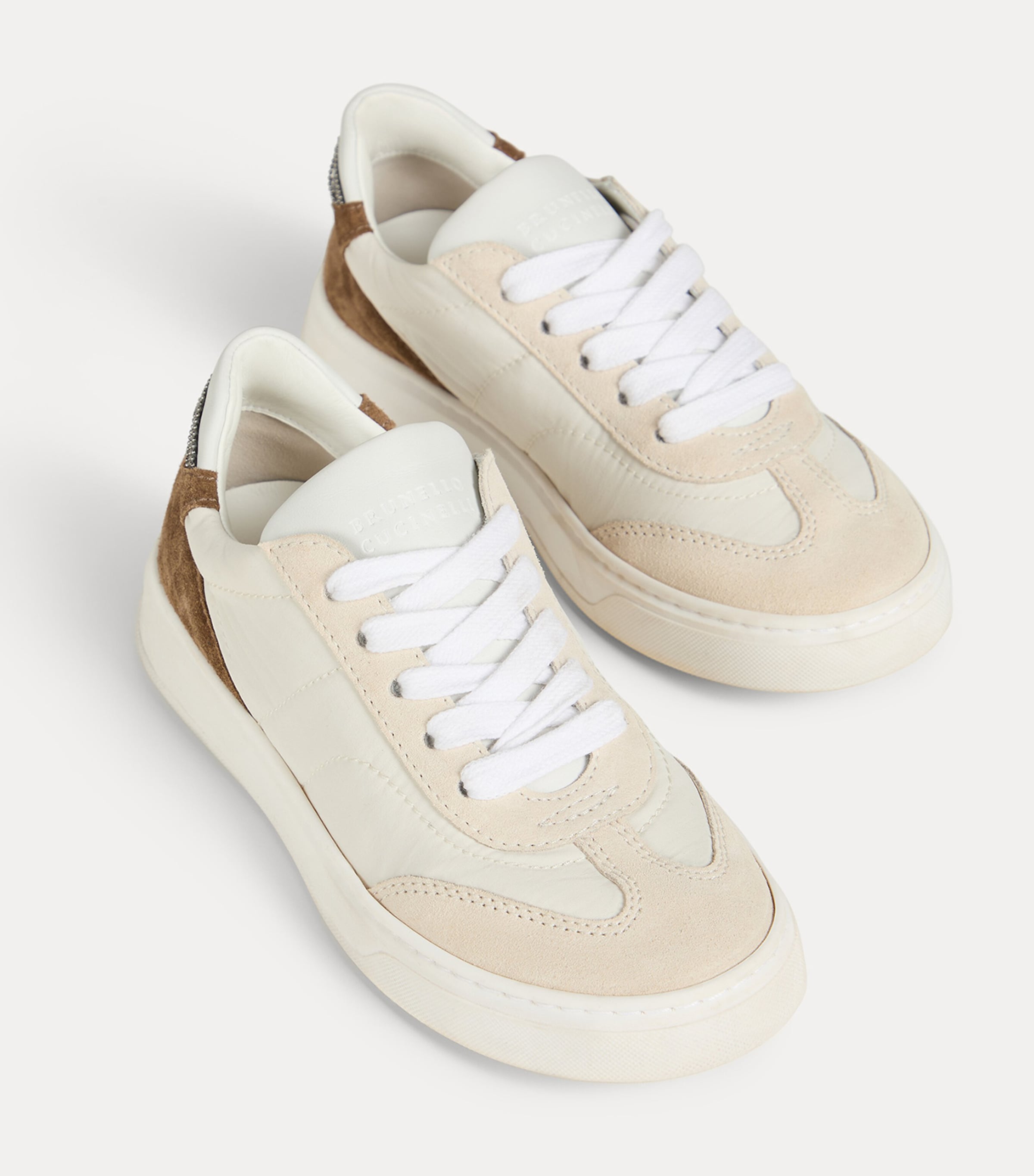 Brunello Cucinelli Kids Suede-Panelled Sneakers Image 2