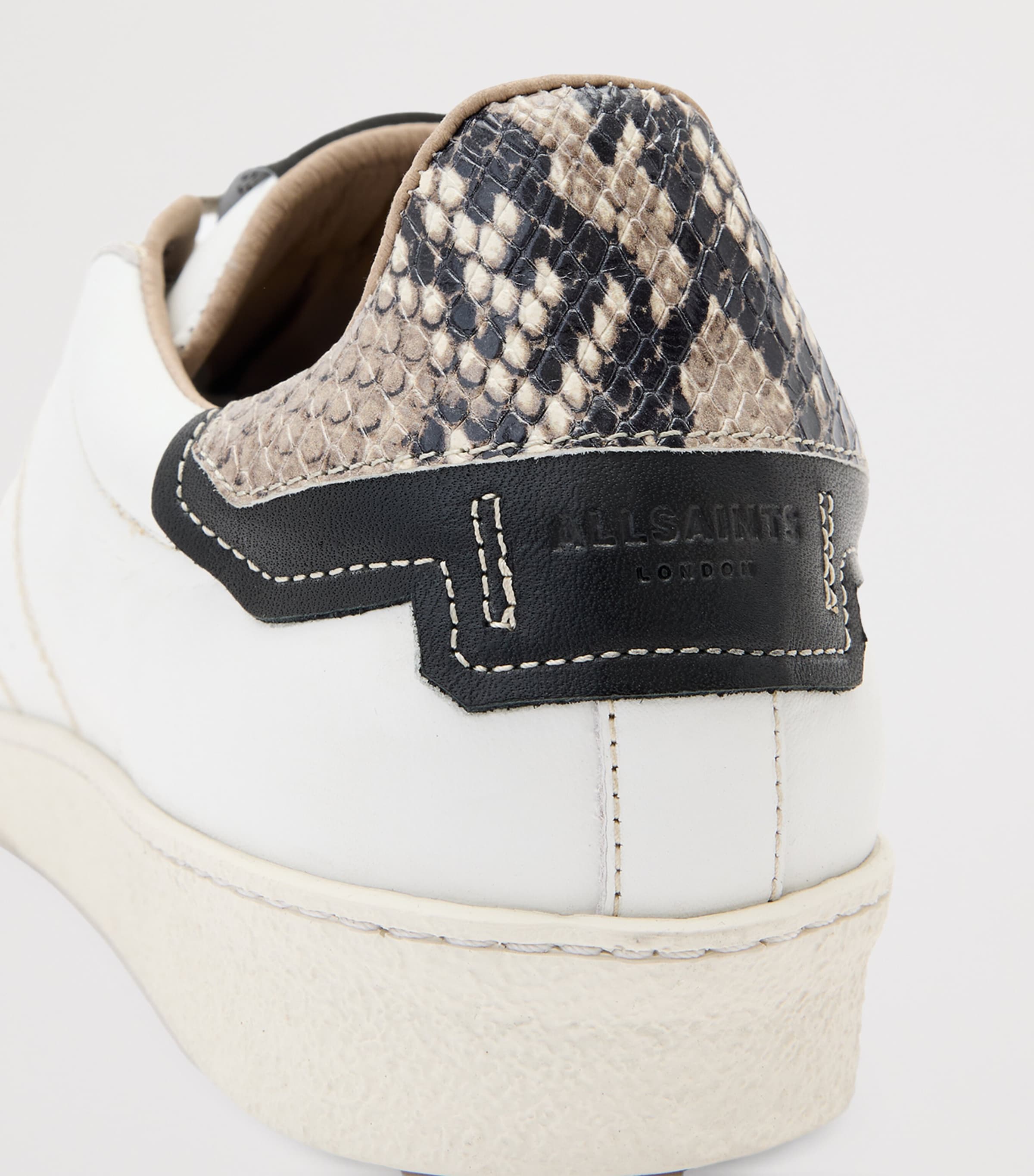 Leather Leon Low-Top Sneakers WHITE/BLACK Image 5
