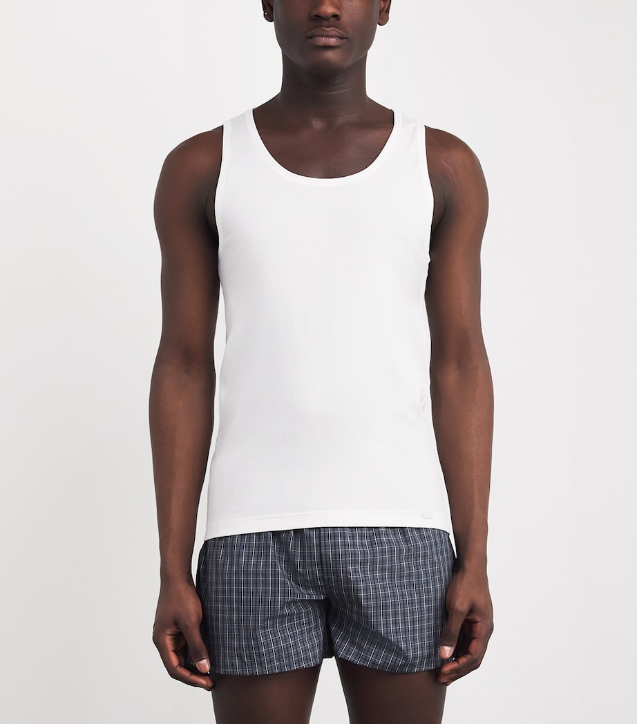 Cotton Essentials Tank Top 0101-WHITE Image 3