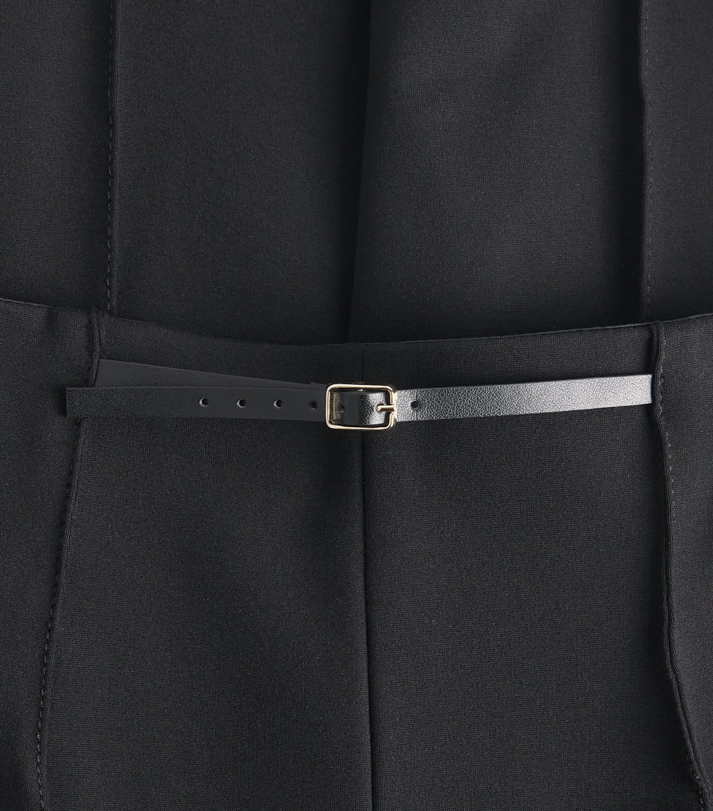 Sandro Paris Womens Belted Tapered Trousers Black Image 6