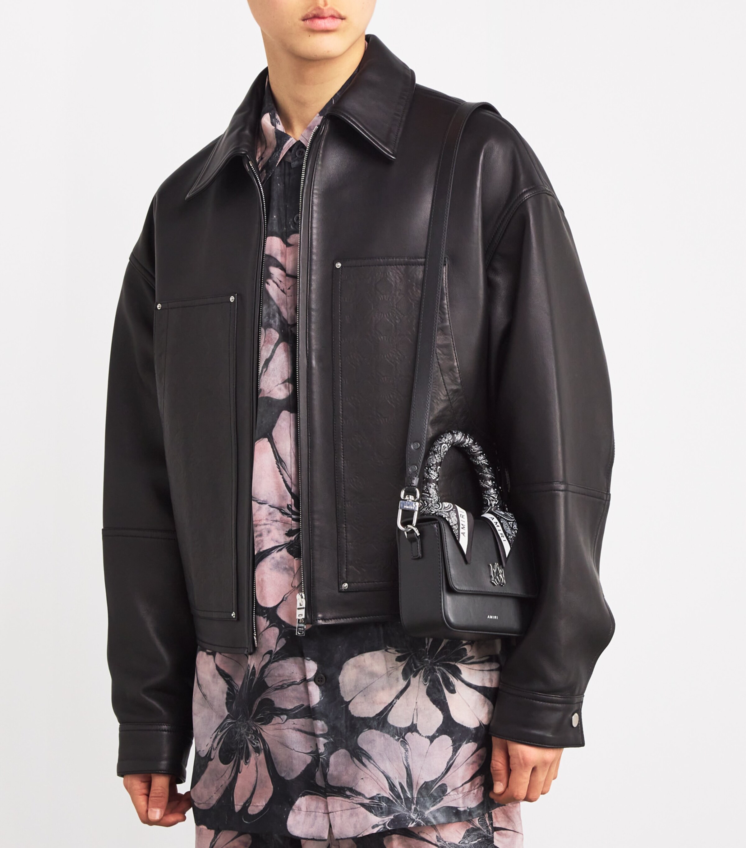 AMIRI Leather Micro MA Bag Black Image 2